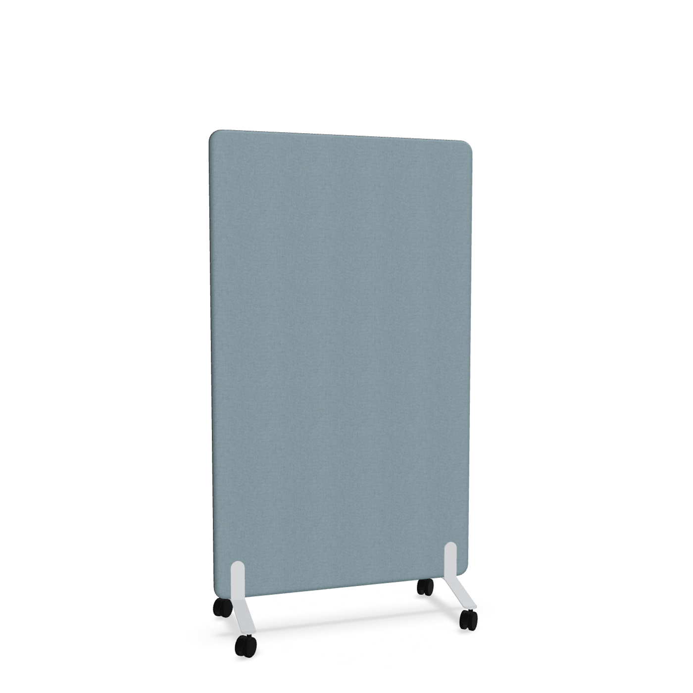Image of Trennwand Mdd Sonic 100x165 cm, auf Rollen, Blau/Weiss, Neu