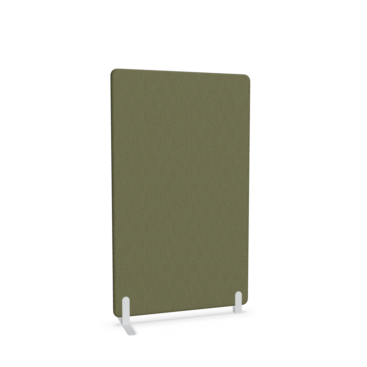 Image of Trennwand Mdd Sonic 100x165 cm, Freistehender Fuss und Distanzfuss, Olivgrün/Weiss, Neu