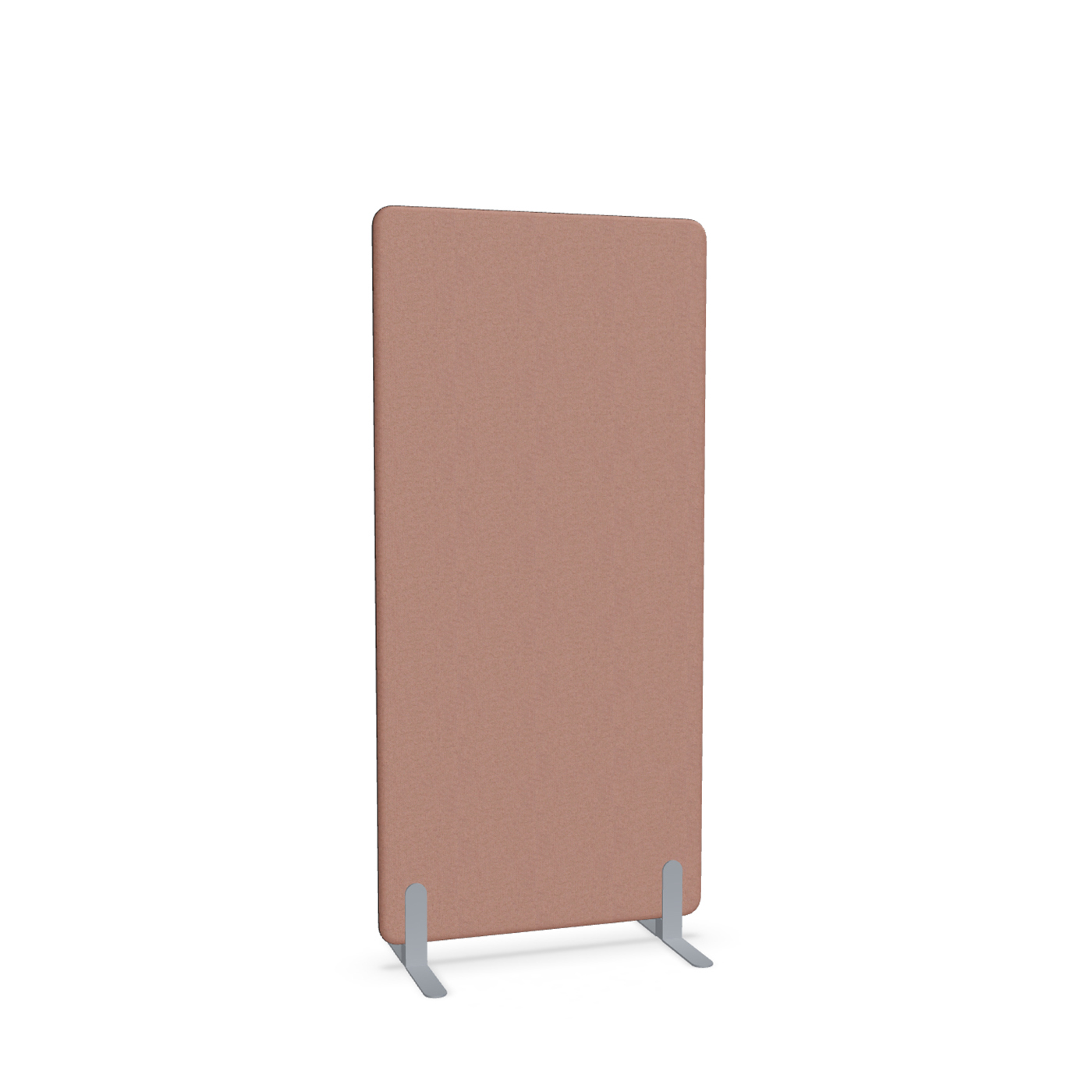 Image of Trennwand Mdd Sonic 80x165 cm, Freistehende Füsse, Rosa/Silbergrau, Neu
