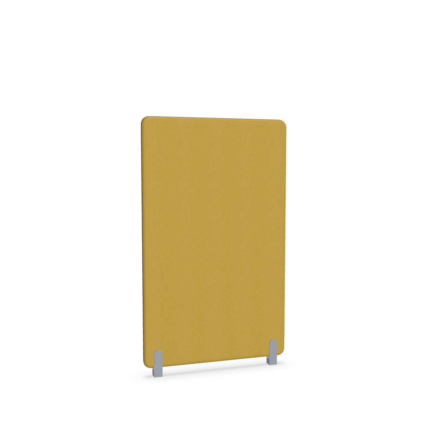 Image of Trennwand Mdd Sonic 90x145 cm, Distanzfüsse, Gelb/Silbergrau, Neu