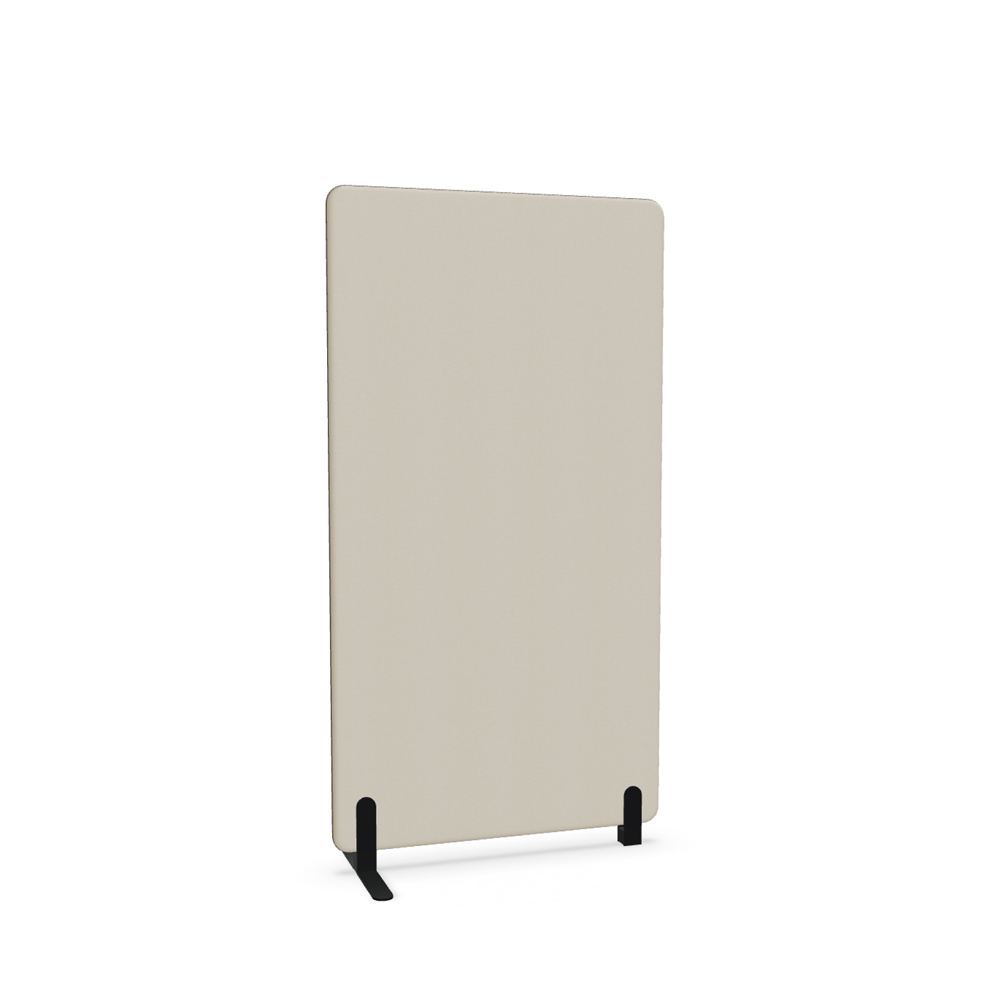 Image of Trennwand Mdd Sonic 90x165 cm, Freistehender Fuss und Distanzfuss, Beige/Schwarz, Neu