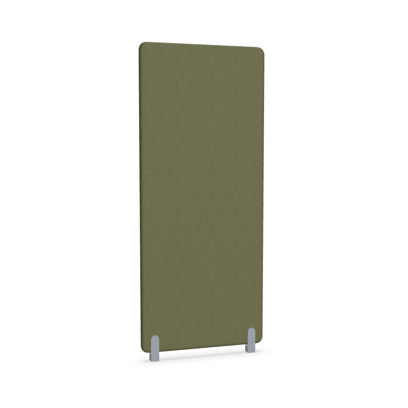 Image of Trennwand Mdd Sonic 80x185 cm, Distanzfüsse, Olivgrün/Silbergrau, Neu