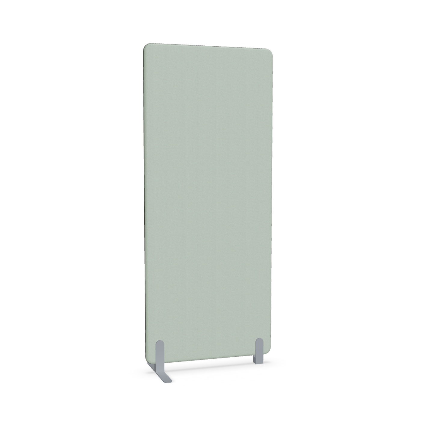 Image of Trennwand Mdd Sonic 80x185 cm, Freistehender Fuss und Distanzfuss, Grün/Silbergrau, Neu