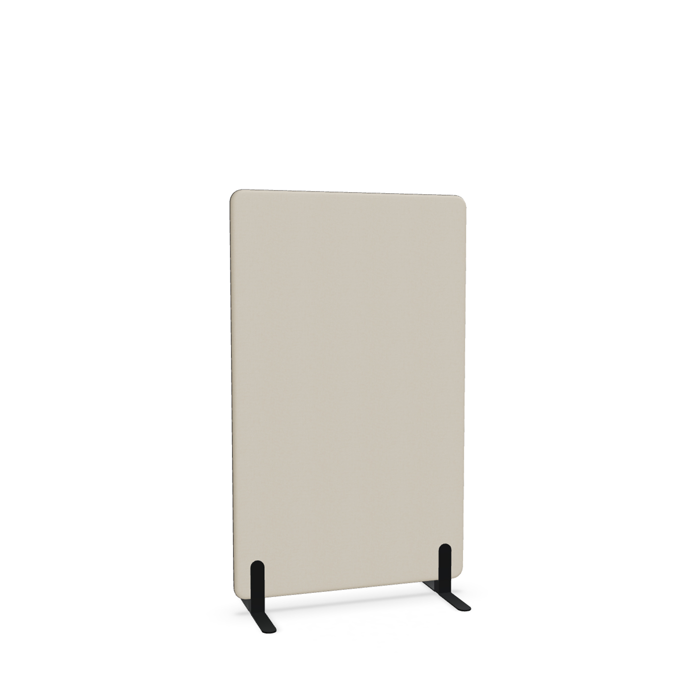 Image of Trennwand Mdd Sonic 90x145 cm, Freistehende Füsse, Beige/Schwarz, Neu