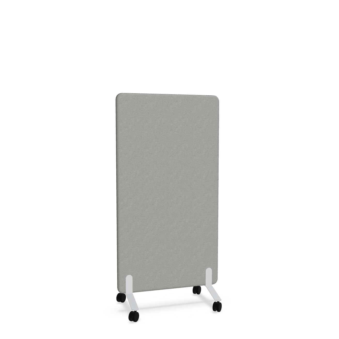 Image of Trennwand Mdd Sonic 80x145 cm, auf Rollen, Grau/Weiss, Neu