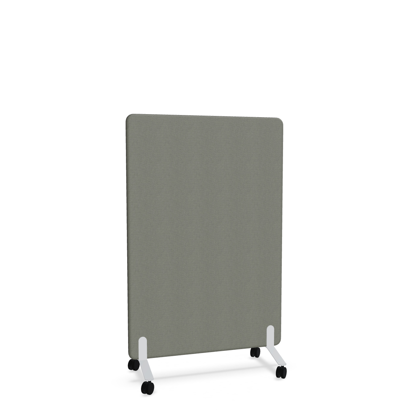 Image of Trennwand Mdd Sonic 100x145 cm, auf Rollen, Anthrazit/Weiss, Neu