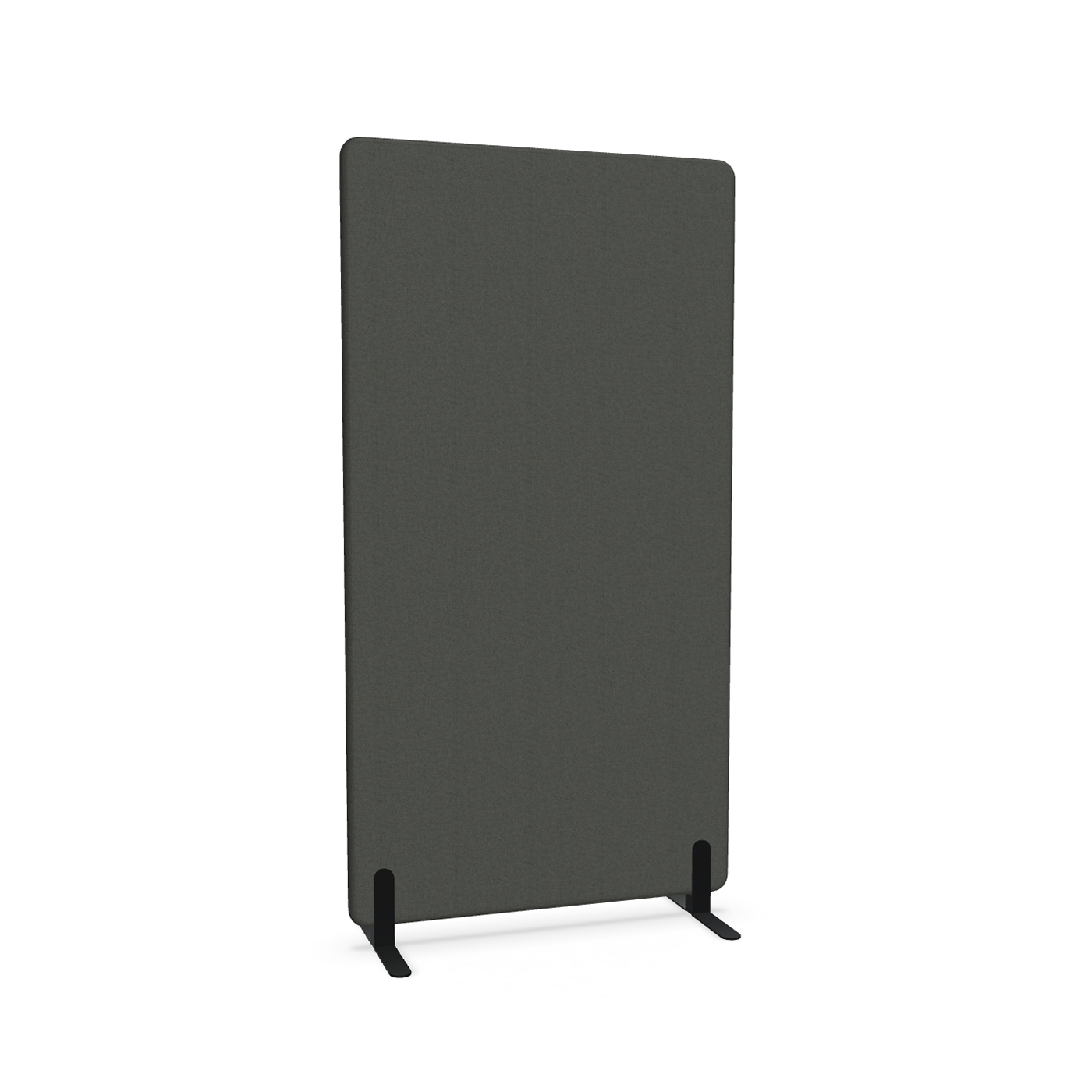 Image of Trennwand Mdd Sonic 100x185 cm, Freistehende Füsse, Schwarz/Schwarz, Neu