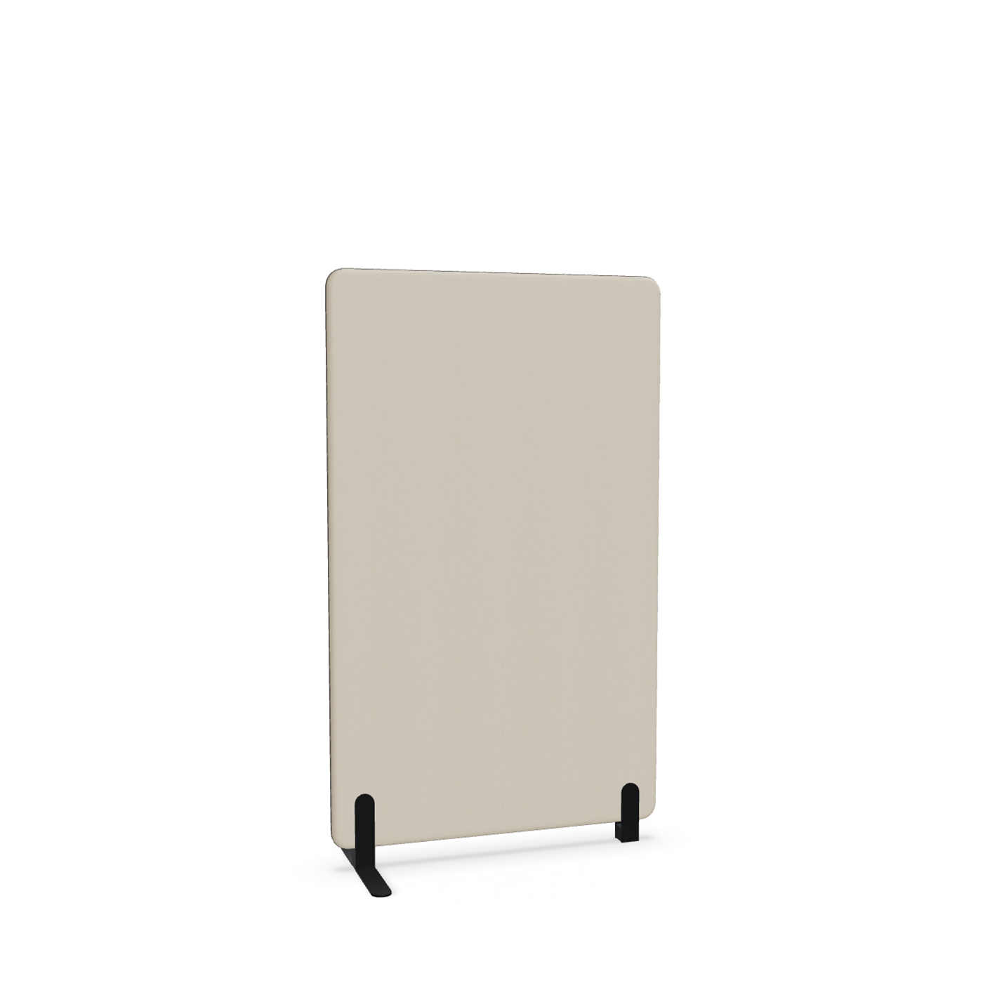 Image of Trennwand Mdd Sonic 90x145 cm, Freistehender Fuss und Distanzfuss, Beige/Schwarz, Neu