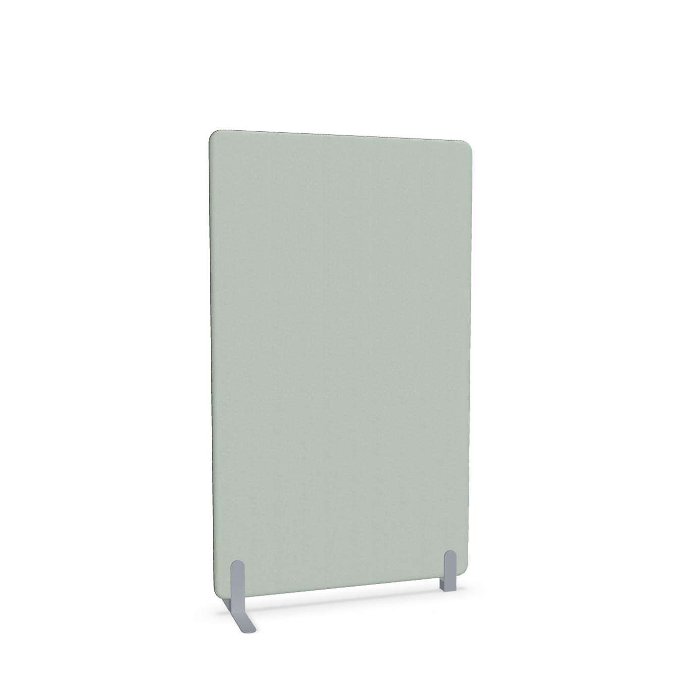 Image of Trennwand Mdd Sonic 100x165 cm, Freistehender Fuss und Distanzfuss, Grün/Silbergrau, Neu