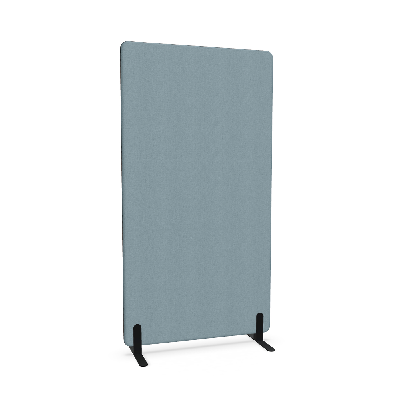 Image of Trennwand Mdd Sonic 100x185 cm, Freistehende Füsse, Blau/Schwarz, Neu