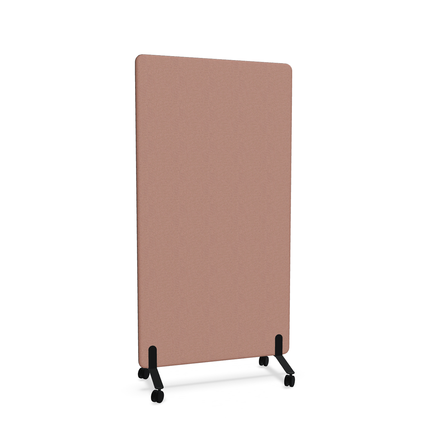 Image of Trennwand Mdd Sonic 100x185 cm, auf Rollen, Rosa/Schwarz, Neu