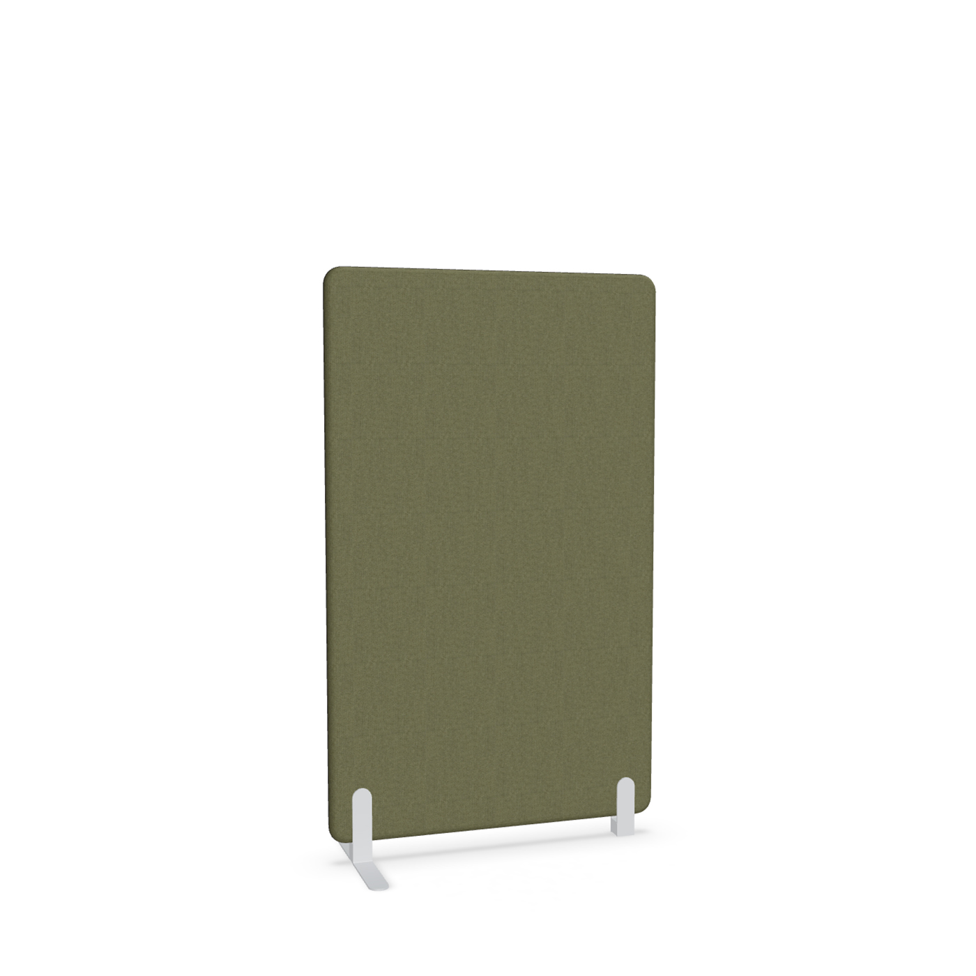 Image of Trennwand Mdd Sonic 90x145 cm, Freistehender Fuss und Distanzfuss, Olivgrün/Weiss, Neu