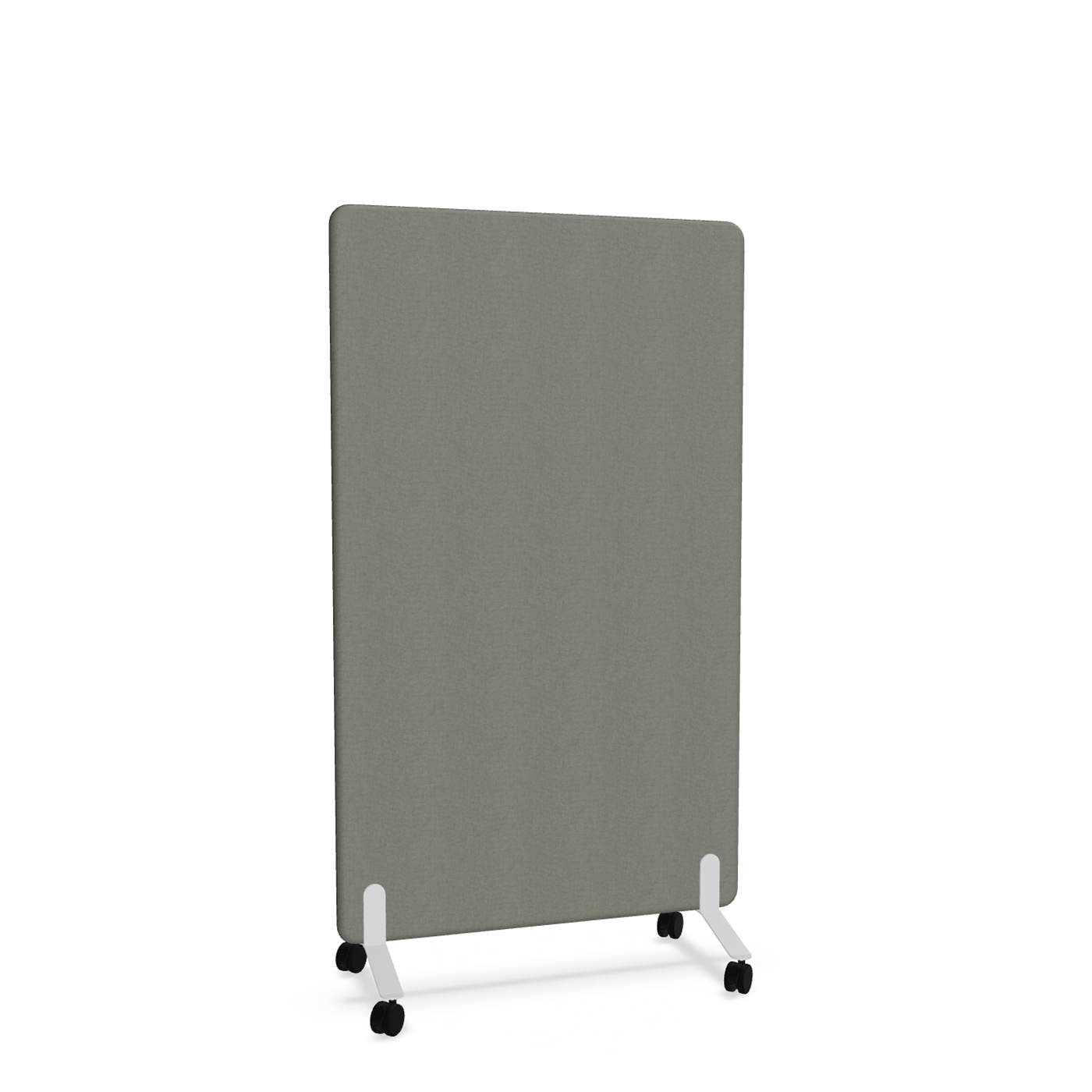 Image of Trennwand Mdd Sonic 100x165 cm, auf Rollen, Anthrazit/Weiss, Neu