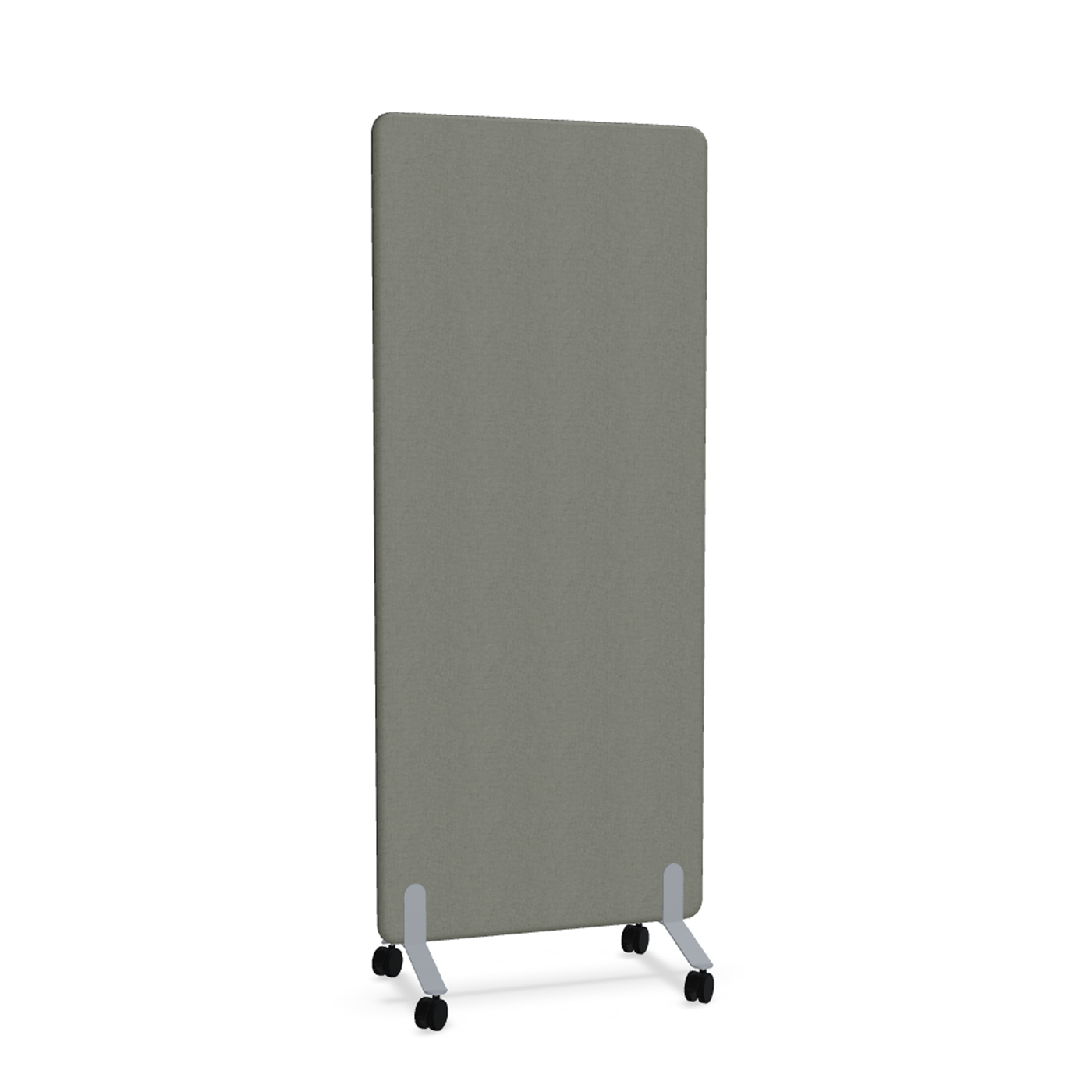 Image of Trennwand Mdd Sonic 80x185 cm, auf Rollen, Anthrazit/Silbergrau, Neu