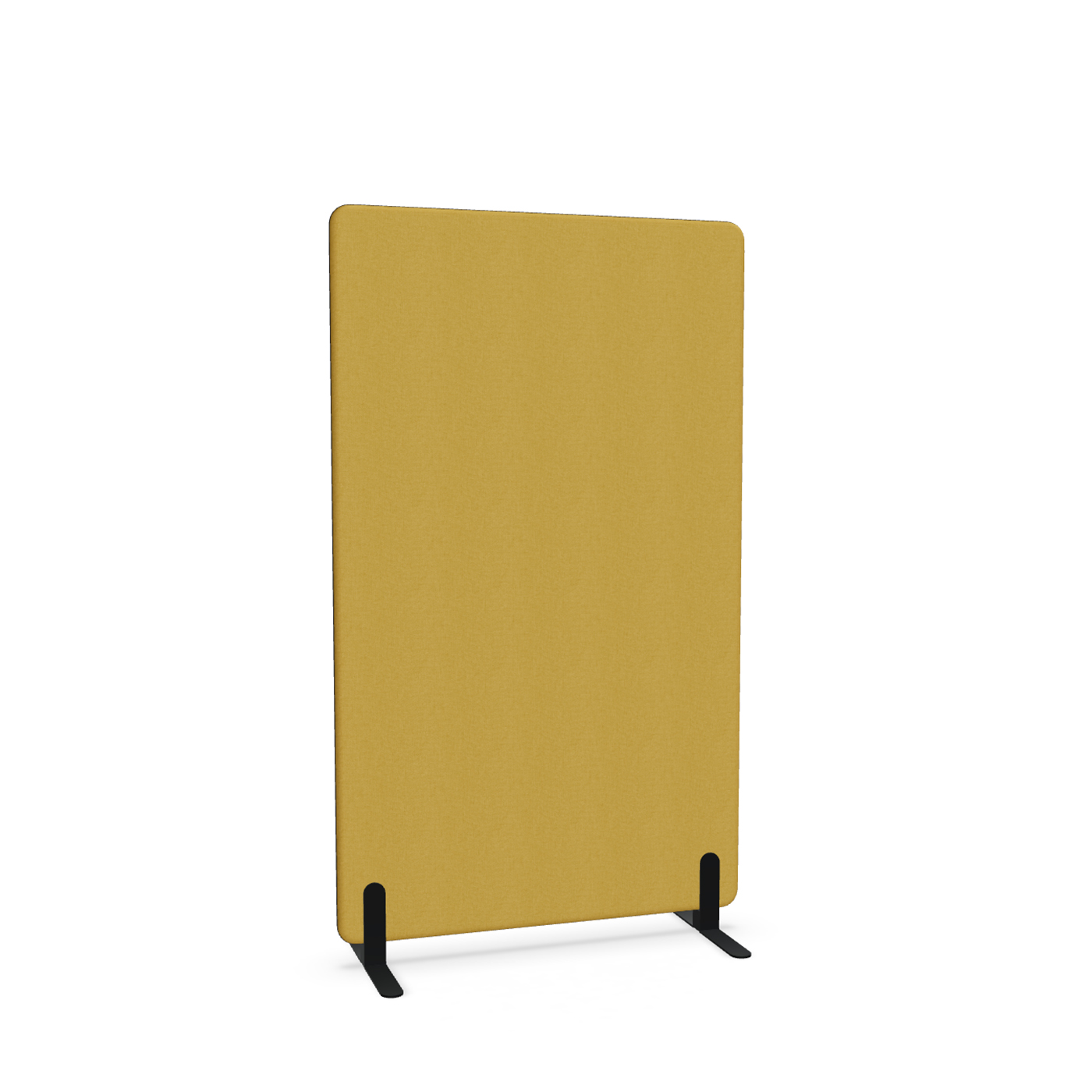 Image of Trennwand Mdd Sonic 100x165 cm, Freistehende Füsse, Gelb/Schwarz, Neu