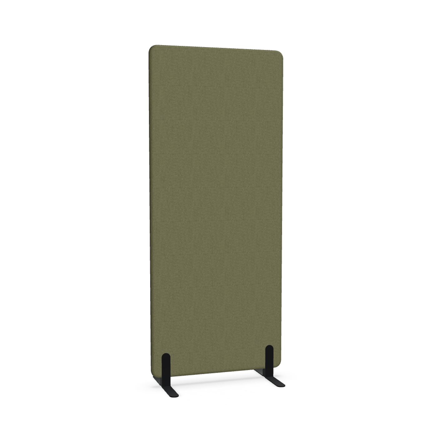Image of Trennwand Mdd Sonic 80x185 cm, Freistehende Füsse, Olivgrün/Schwarz, Neu