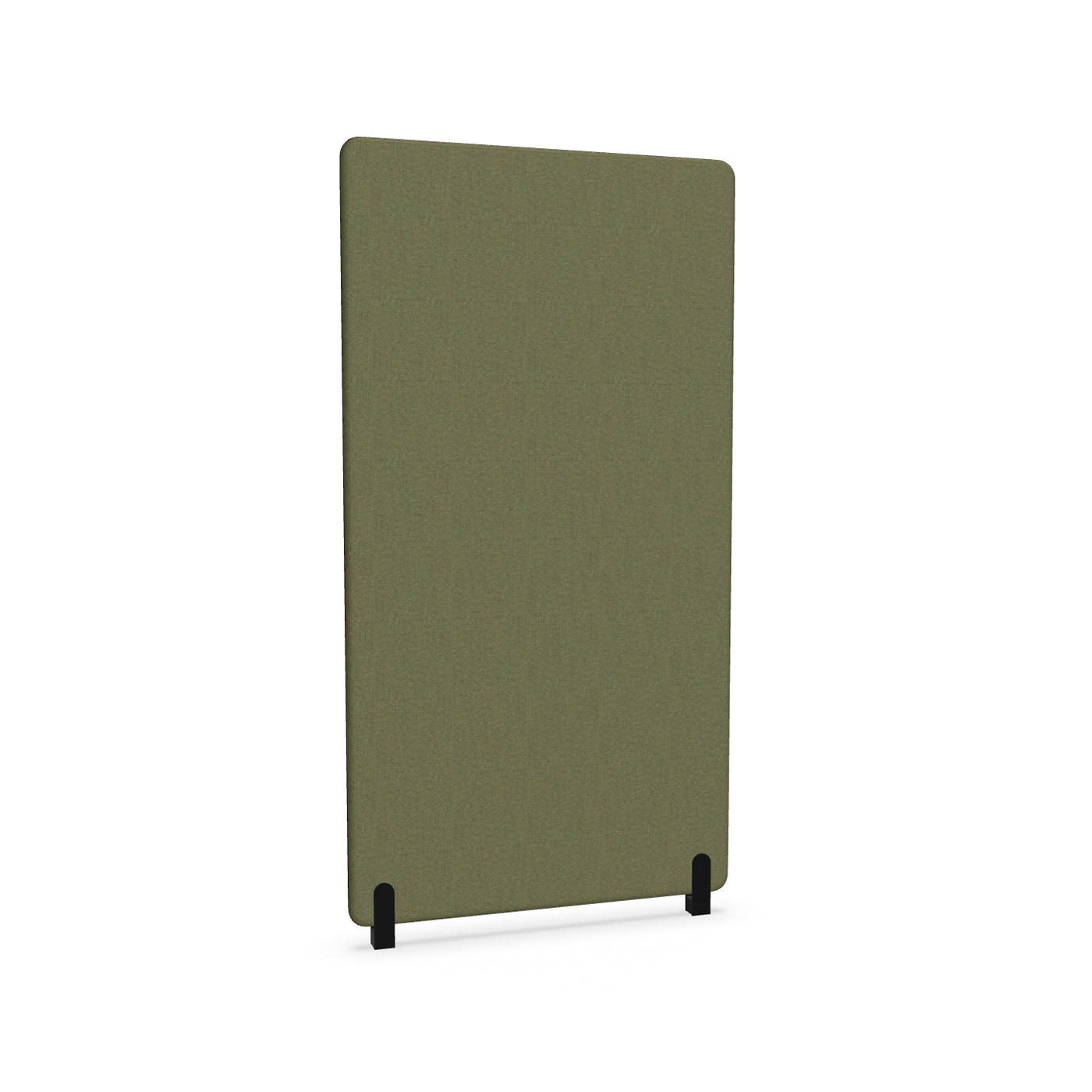 Image of Trennwand Mdd Sonic 100x185 cm, Distanzfüsse, Olivgrün/Schwarz, Neu
