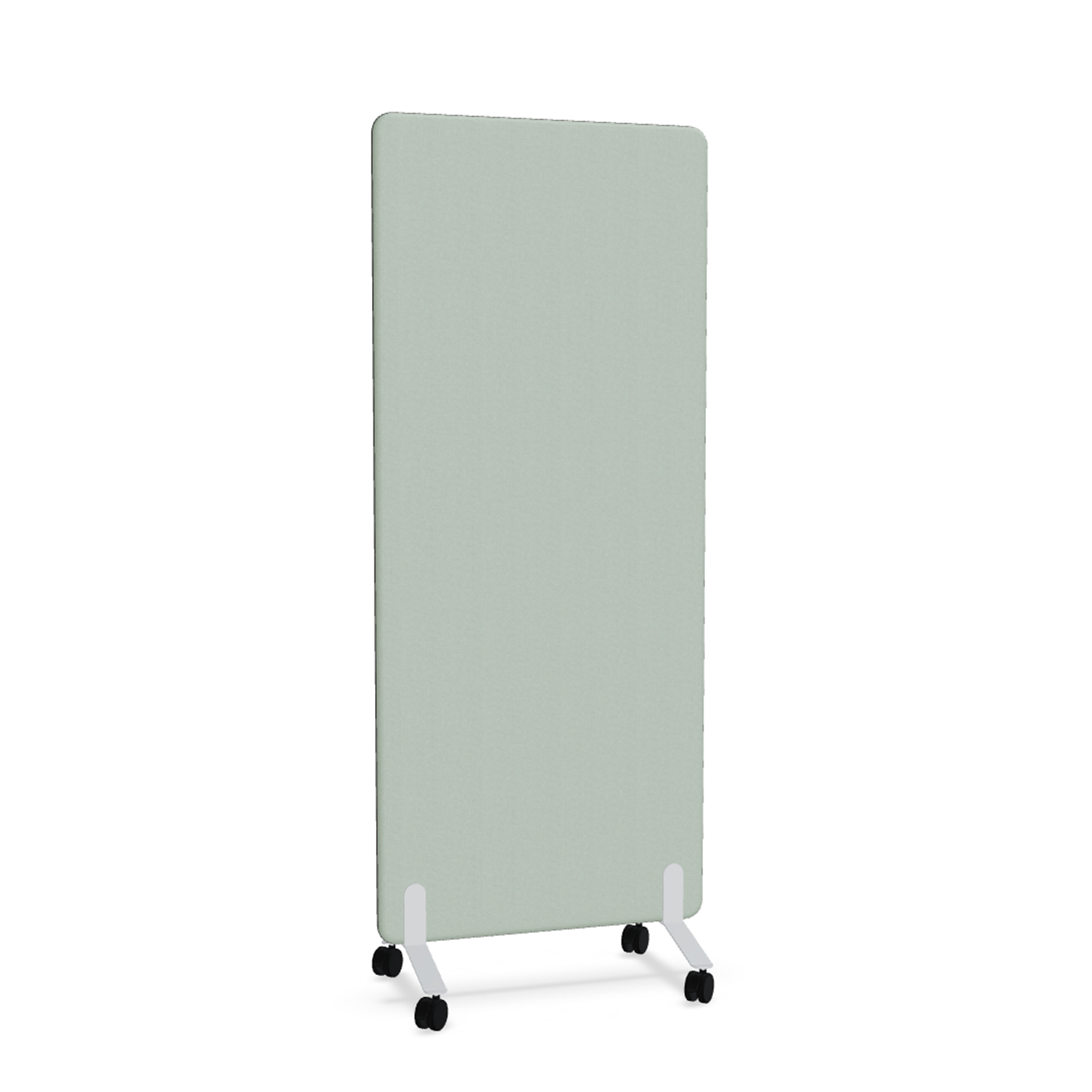 Image of Trennwand Mdd Sonic 80x185 cm, auf Rollen, Grün/Weiss, Neu