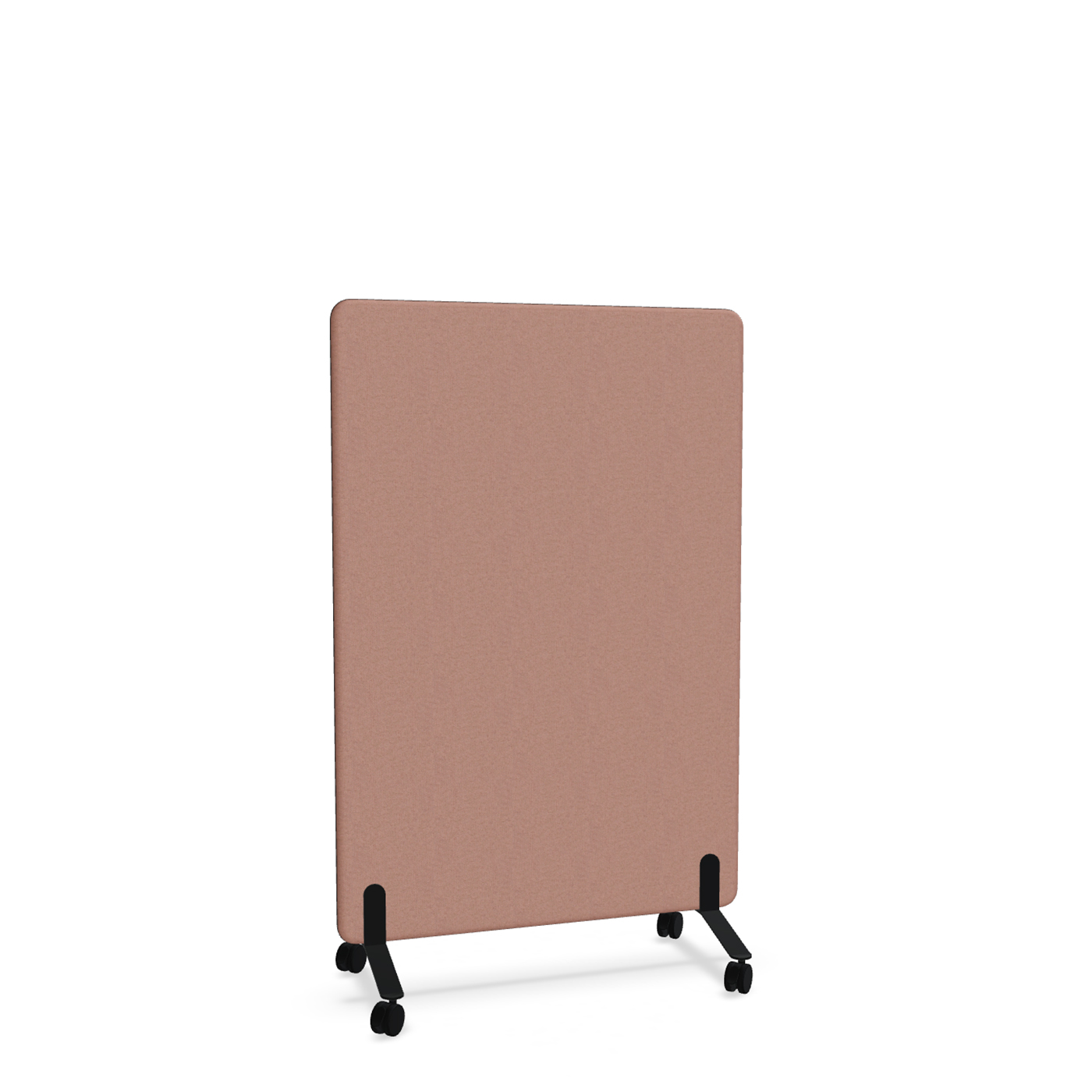 Image of Trennwand Mdd Sonic 100x145 cm, auf Rollen, Rosa/Schwarz, Neu