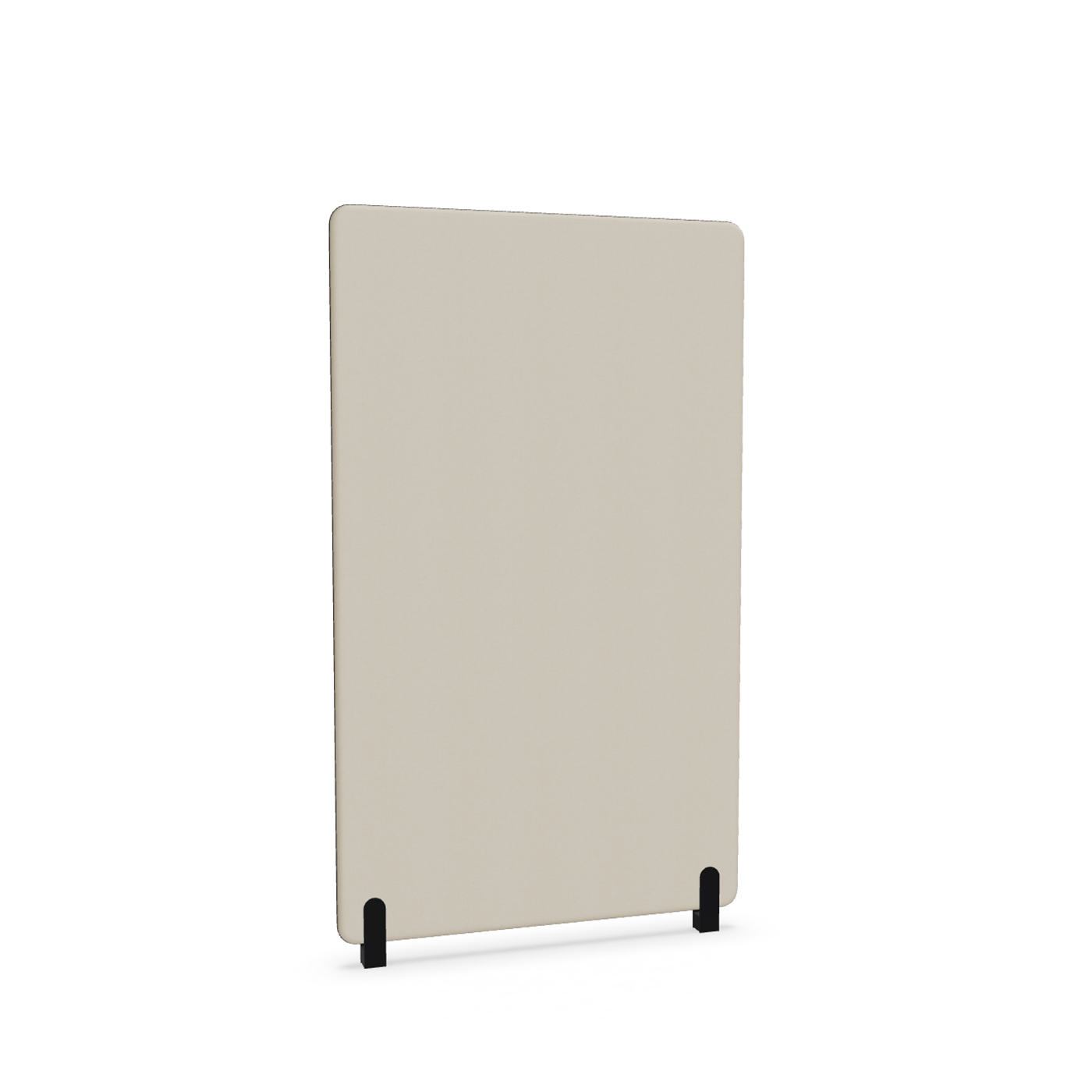 Image of Trennwand Mdd Sonic 100x165 cm, Distanzfüsse, Beige/Schwarz, Neu