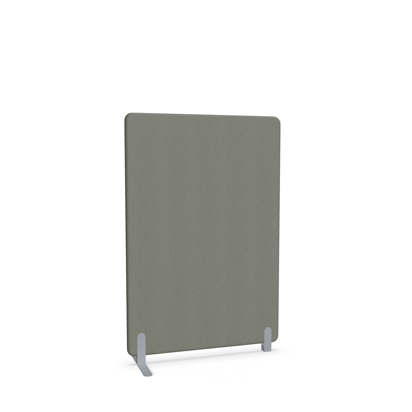 Image of Trennwand Mdd Sonic 100x145 cm, Freistehender Fuss und Distanzfuss, Anthrazit/Silbergrau, Neu