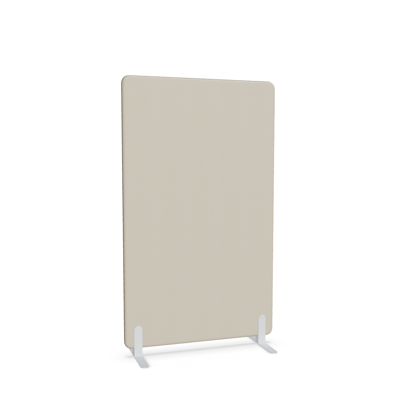 Image of Trennwand Mdd Sonic 100x165 cm, Freistehende Füsse, Beige/Weiss, Neu