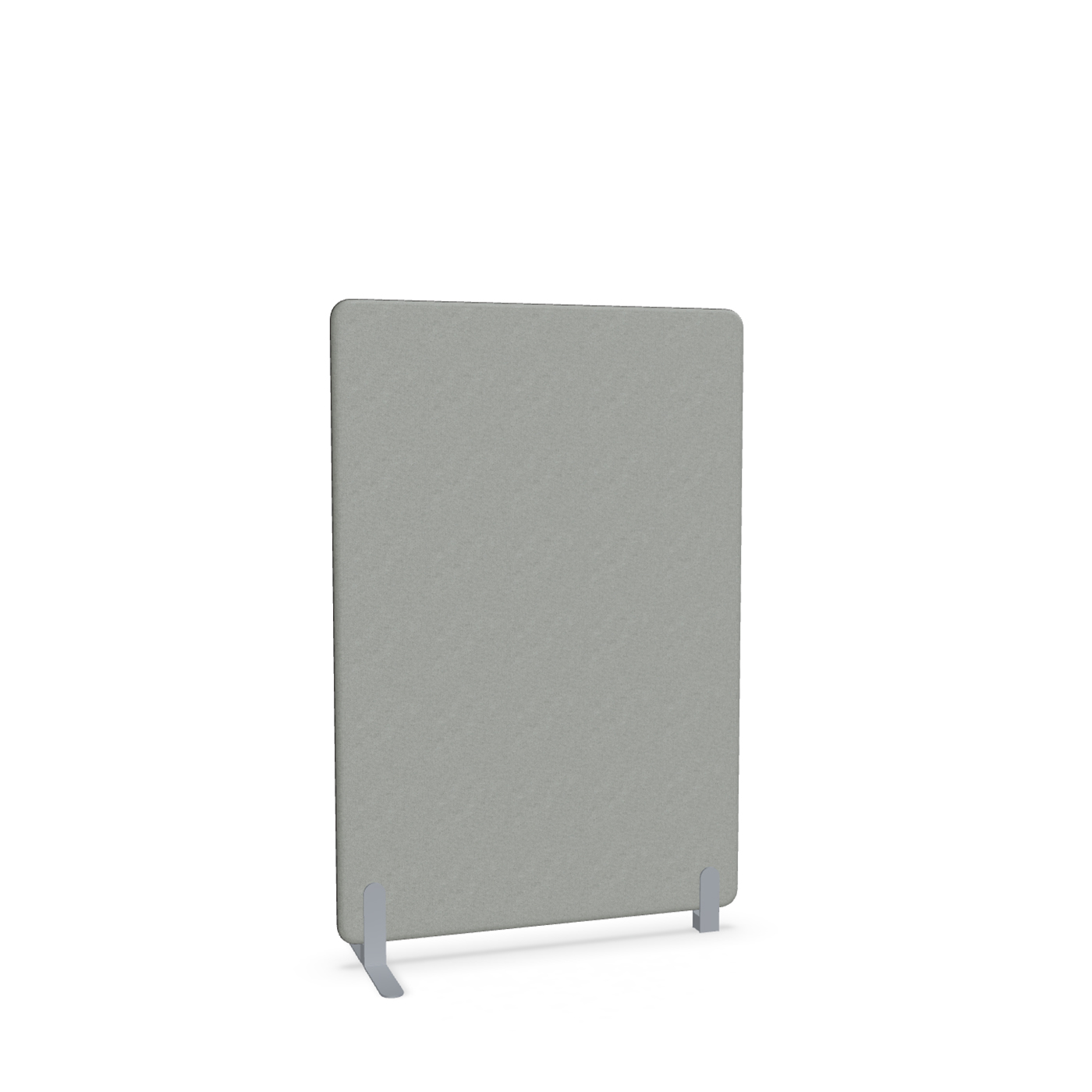 Image of Trennwand Mdd Sonic 100x145 cm, Freistehender Fuss und Distanzfuss, Grau/Silbergrau, Neu