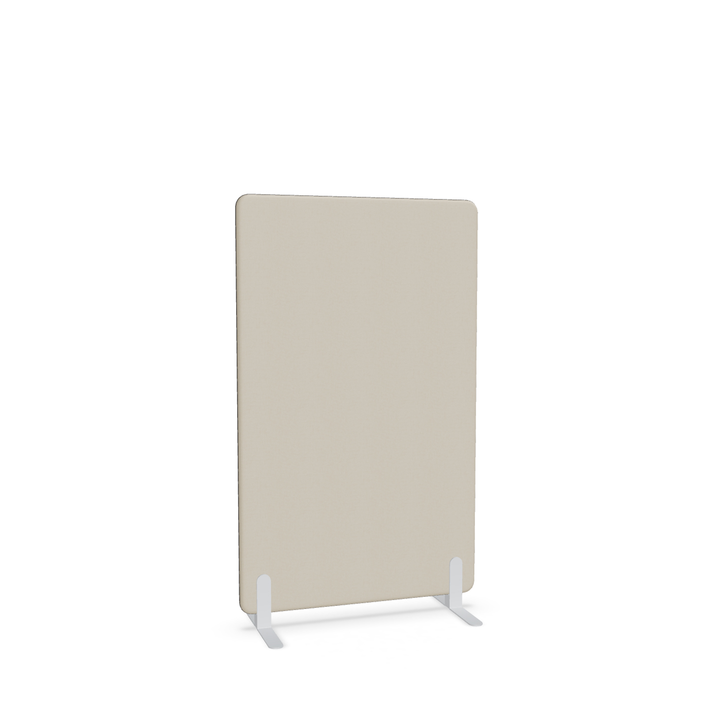 Image of Trennwand Mdd Sonic 90x145 cm, Freistehende Füsse, Beige/Weiss, Neu