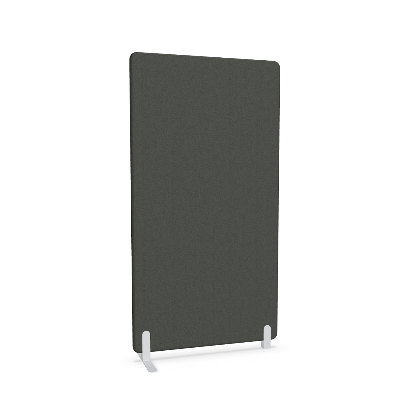Image of Trennwand Mdd Sonic 100x185 cm, Freistehender Fuss und Distanzfuss, Schwarz/Weiss, Neu