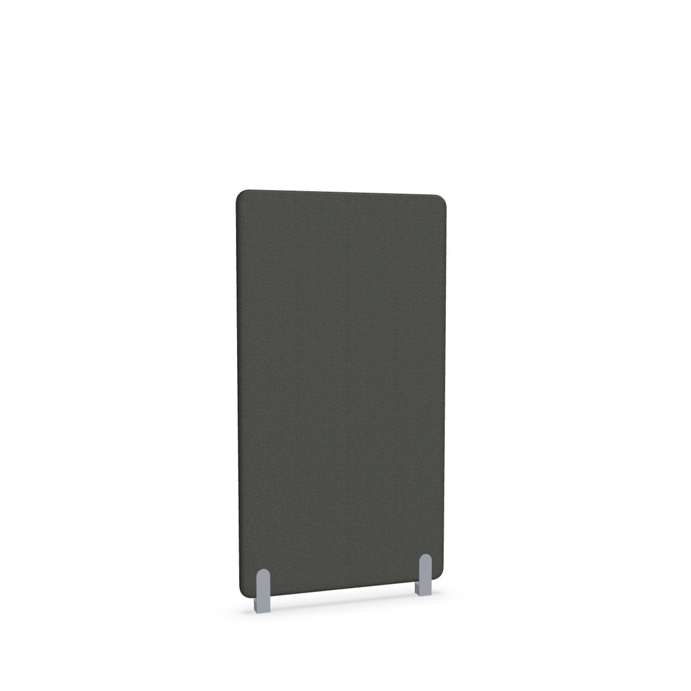 Image of Trennwand Mdd Sonic 80x145 cm, Distanzfüsse, Schwarz/Silbergrau, Neu