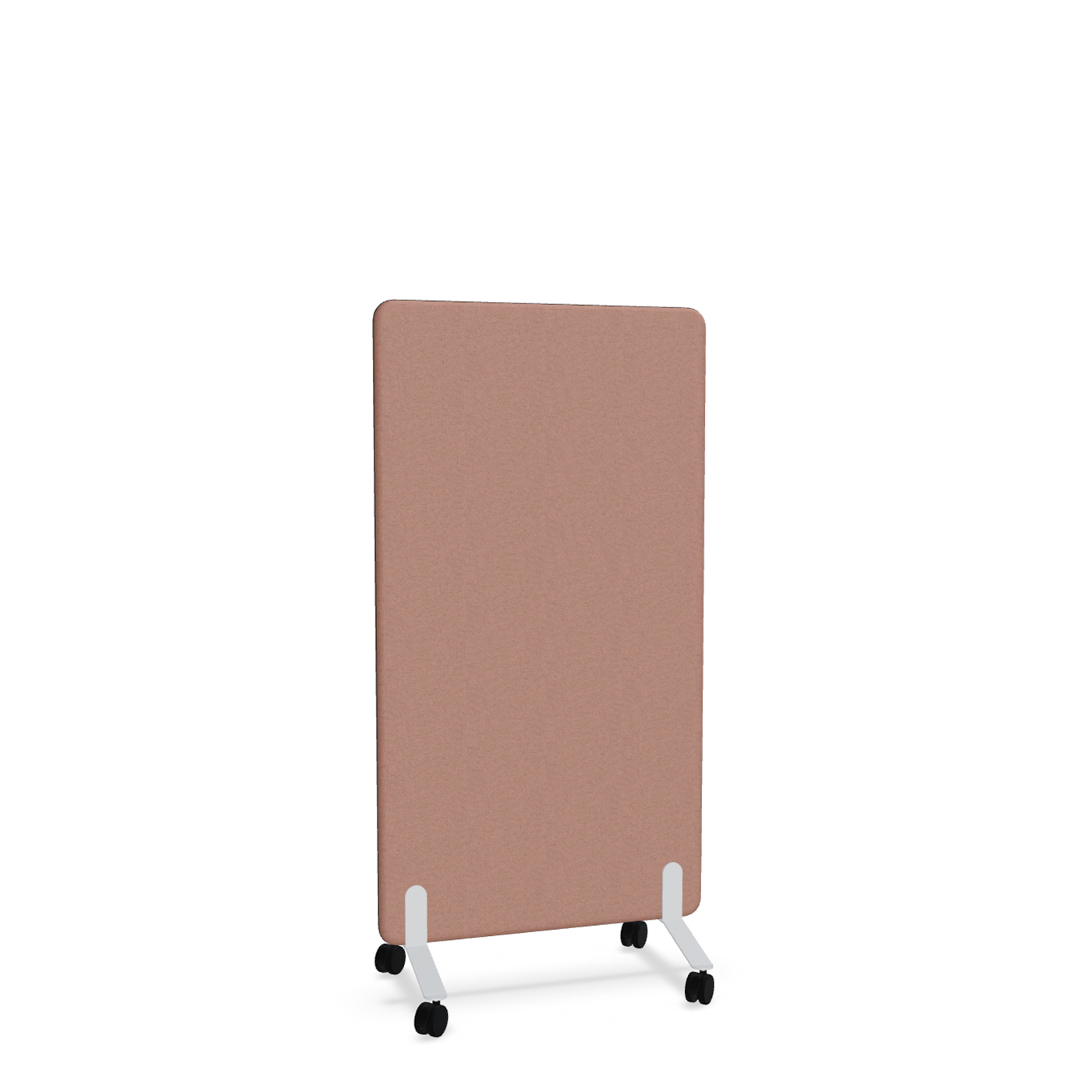 Image of Trennwand Mdd Sonic 80x145 cm, auf Rollen, Rosa/Weiss, Neu