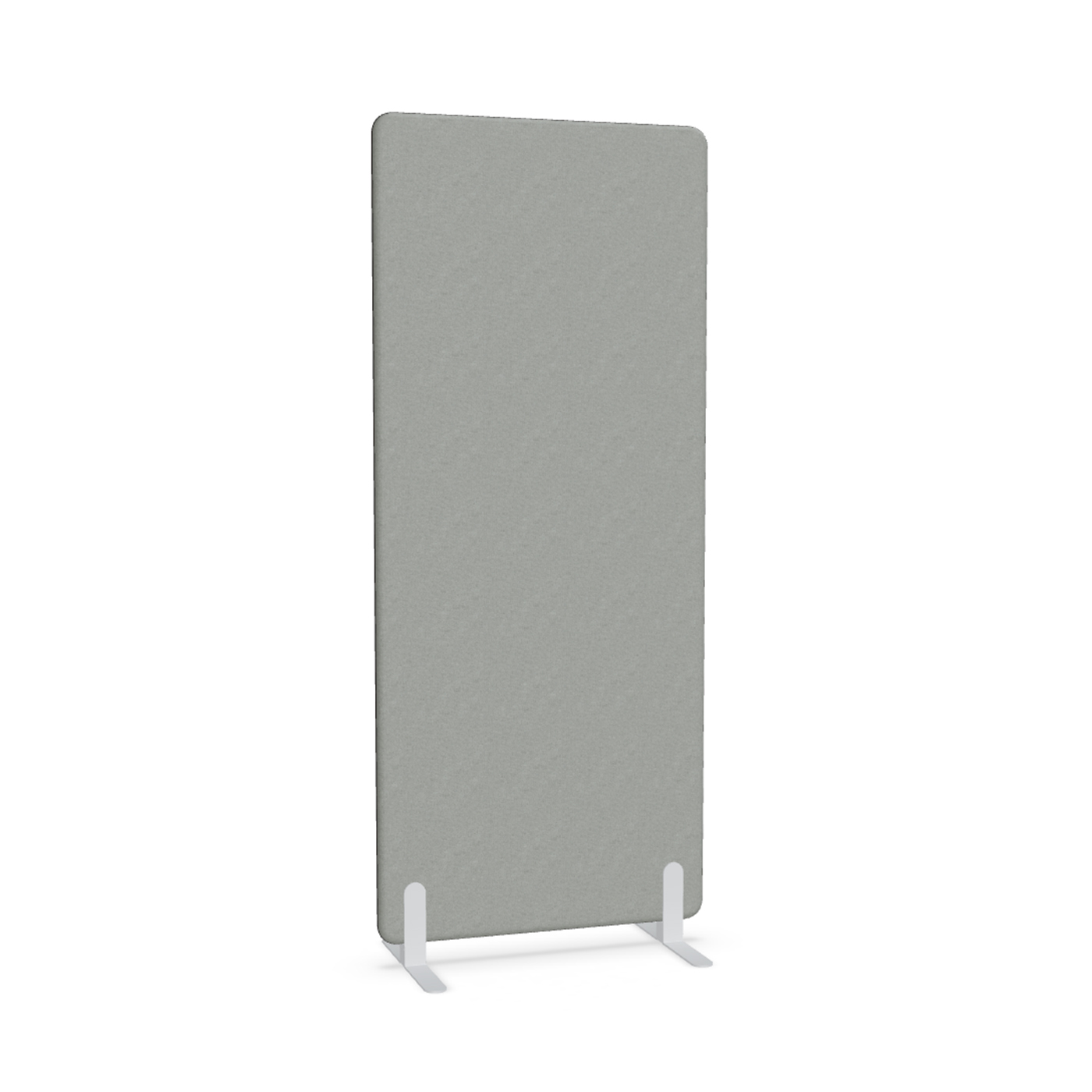 Image of Trennwand Mdd Sonic 80x185 cm, Freistehende Füsse, Grau/Weiss, Neu
