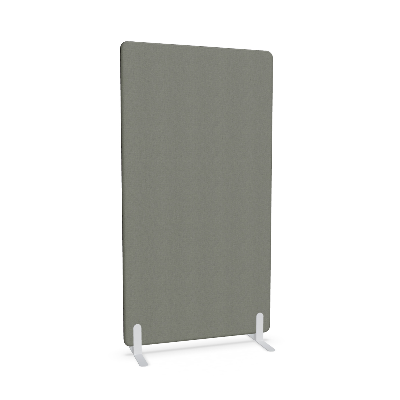 Image of Trennwand Mdd Sonic 100x185 cm, Freistehende Füsse, Anthrazit/Weiss, Neu