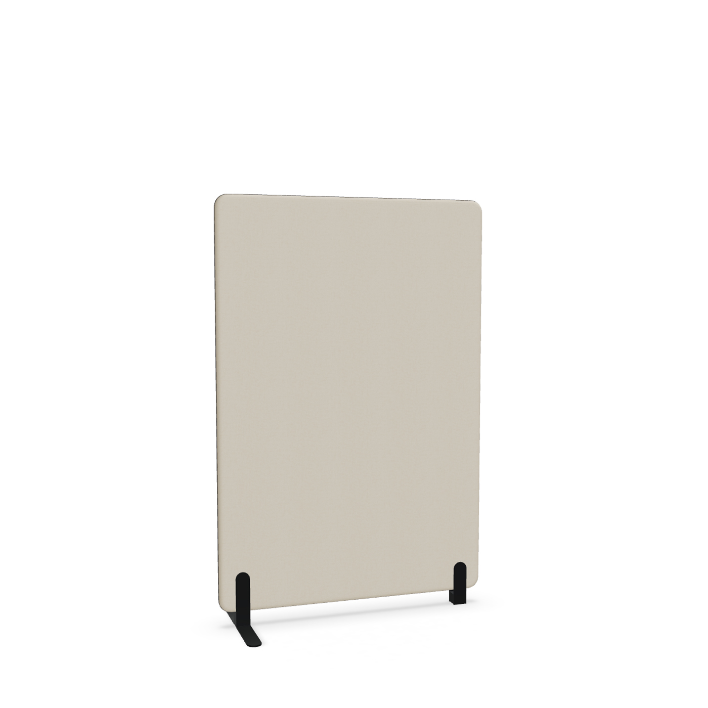 Image of Trennwand Mdd Sonic 100x145 cm, Freistehender Fuss und Distanzfuss, Beige/Schwarz, Neu