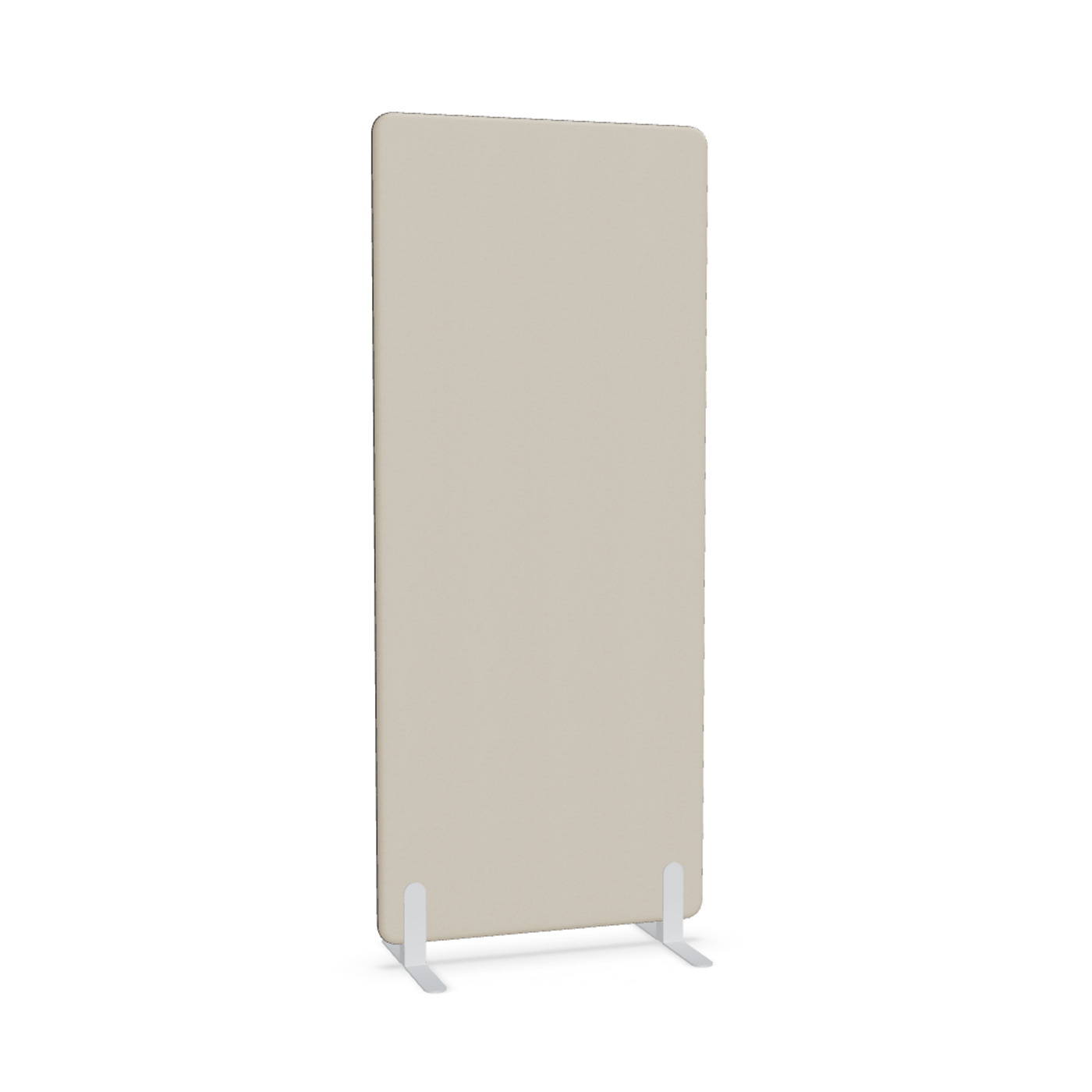 Image of Trennwand Mdd Sonic 80x185 cm, Freistehende Füsse, Beige/Weiss, Neu