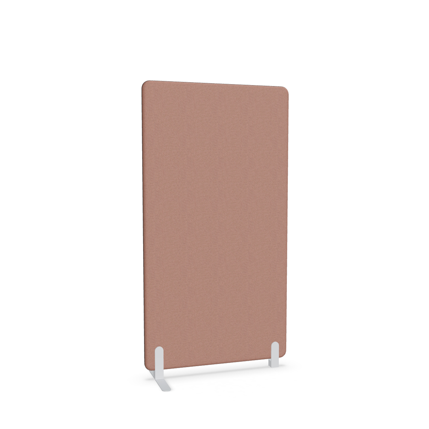 Image of Trennwand Mdd Sonic 90x165 cm, Freistehender Fuss und Distanzfuss, Rosa/Weiss, Neu
