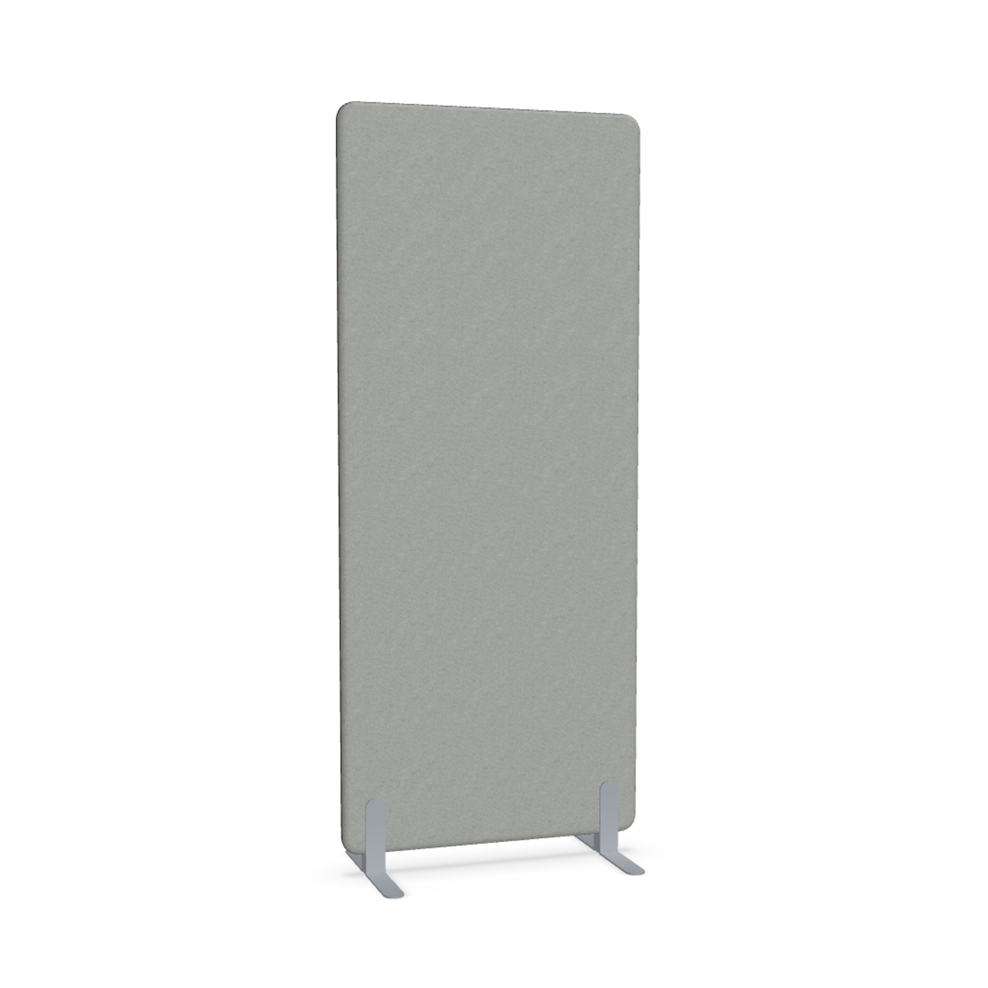 Image of Trennwand Mdd Sonic 80x185 cm, Freistehende Füsse, Grau/Silbergrau, Neu