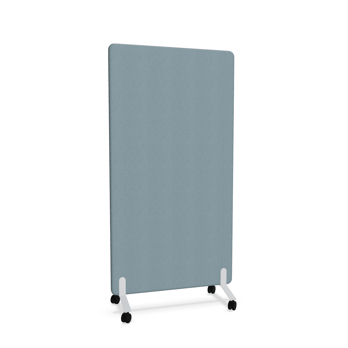 Image of Trennwand Mdd Sonic 100x185 cm, auf Rollen, Blau/Weiss, Neu