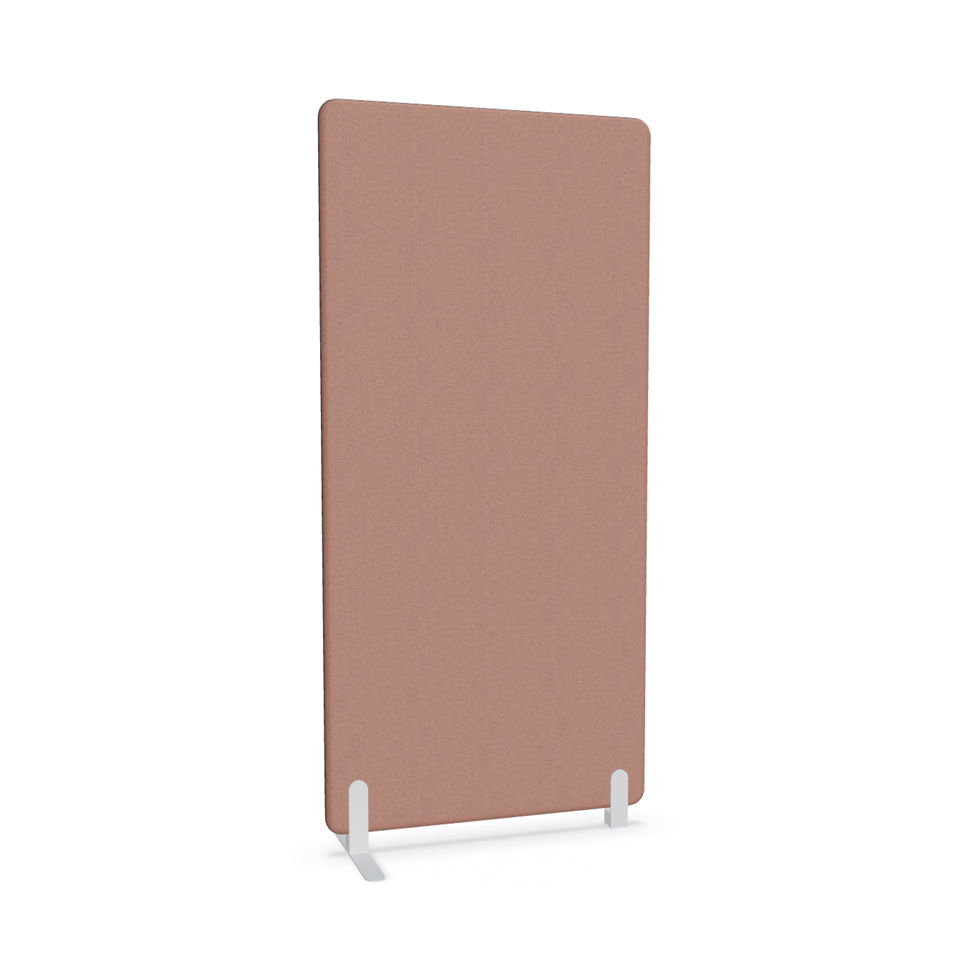 Image of Trennwand Mdd Sonic 90x185 cm, Freistehender Fuss und Distanzfuss, Rosa/Weiss, Neu