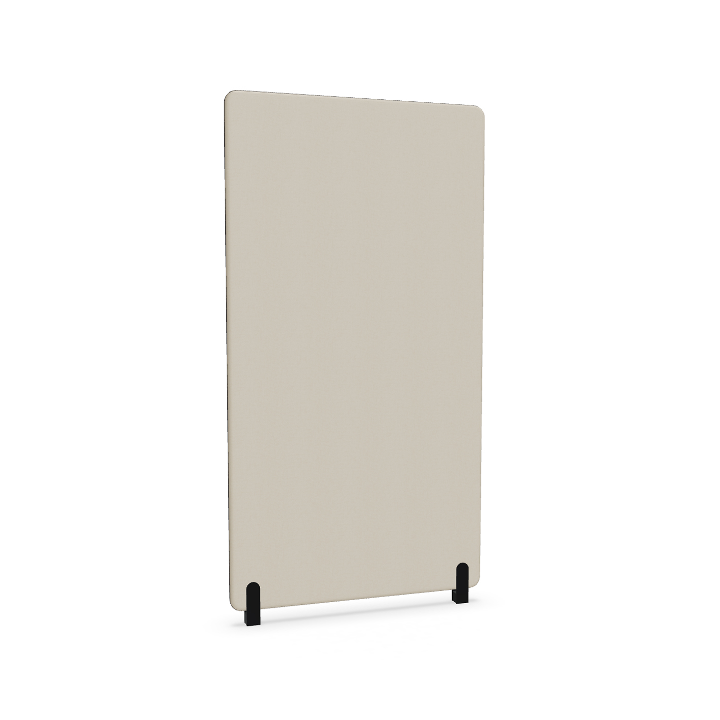Image of Trennwand Mdd Sonic 100x185 cm, Distanzfüsse, Beige/Schwarz, Neu