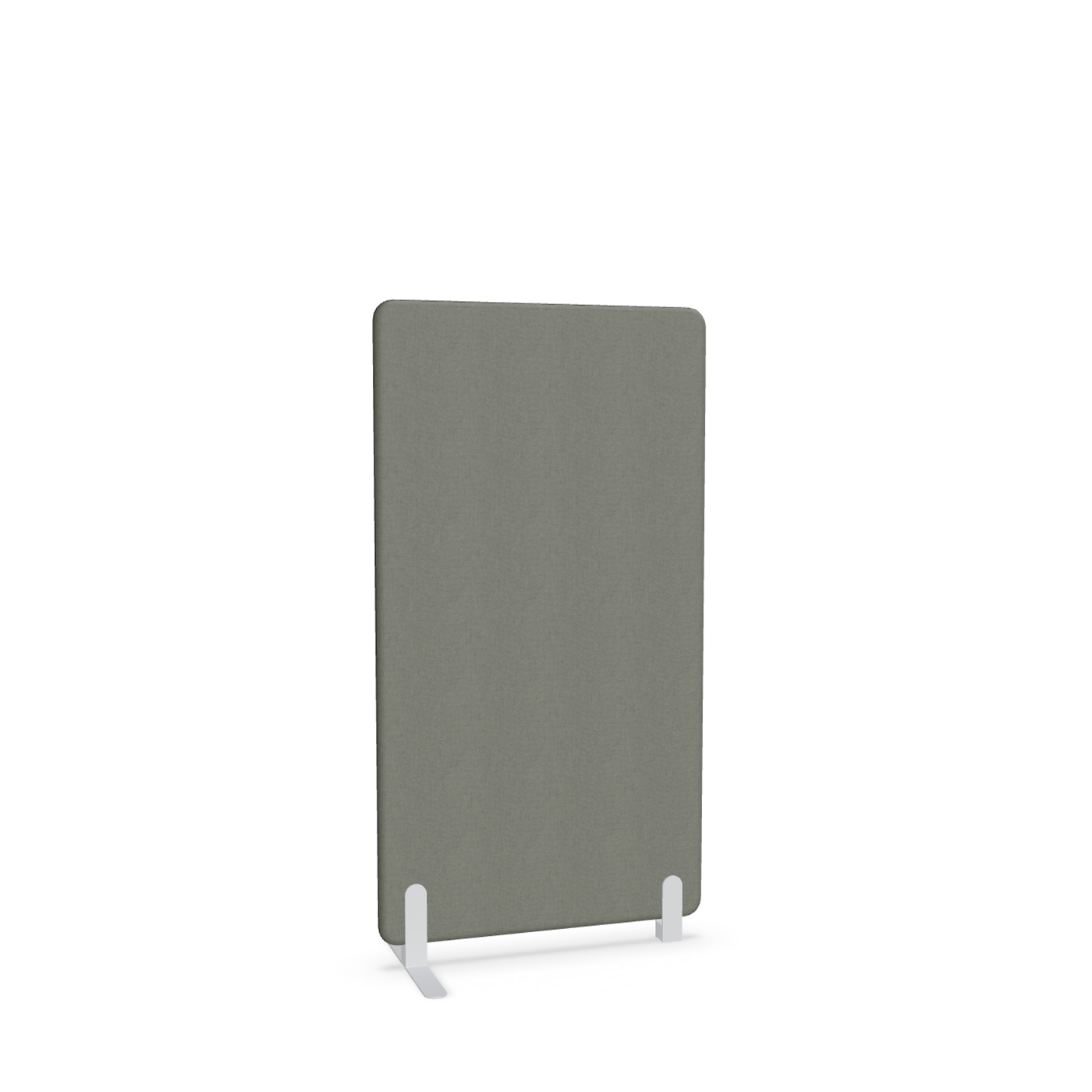 Image of Trennwand Mdd Sonic 80x145 cm, Freistehender Fuss und Distanzfuss, Anthrazit/Weiss, Neu
