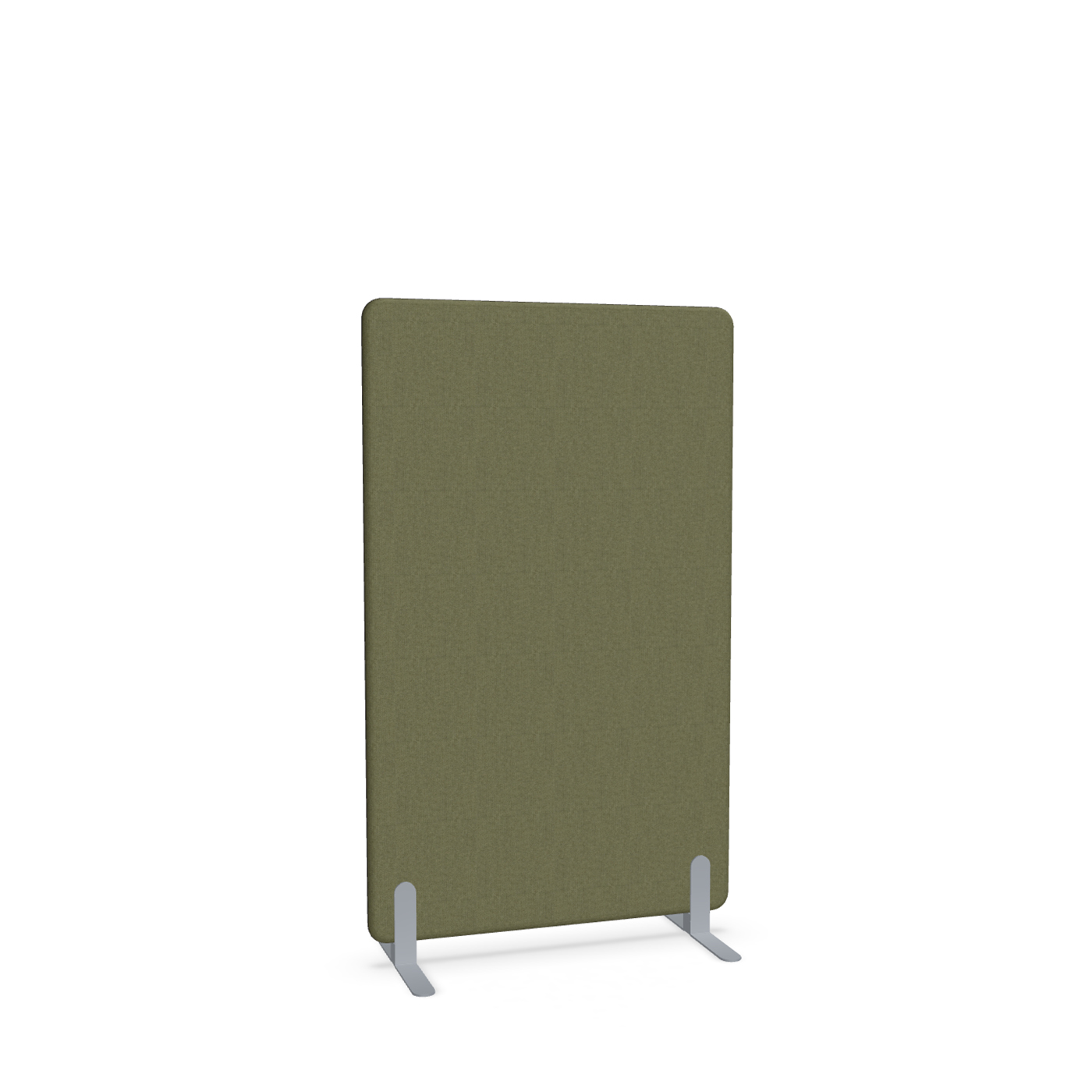 Image of Trennwand Mdd Sonic 90x145 cm, Freistehende Füsse, Olivgrün/Silbergrau, Neu