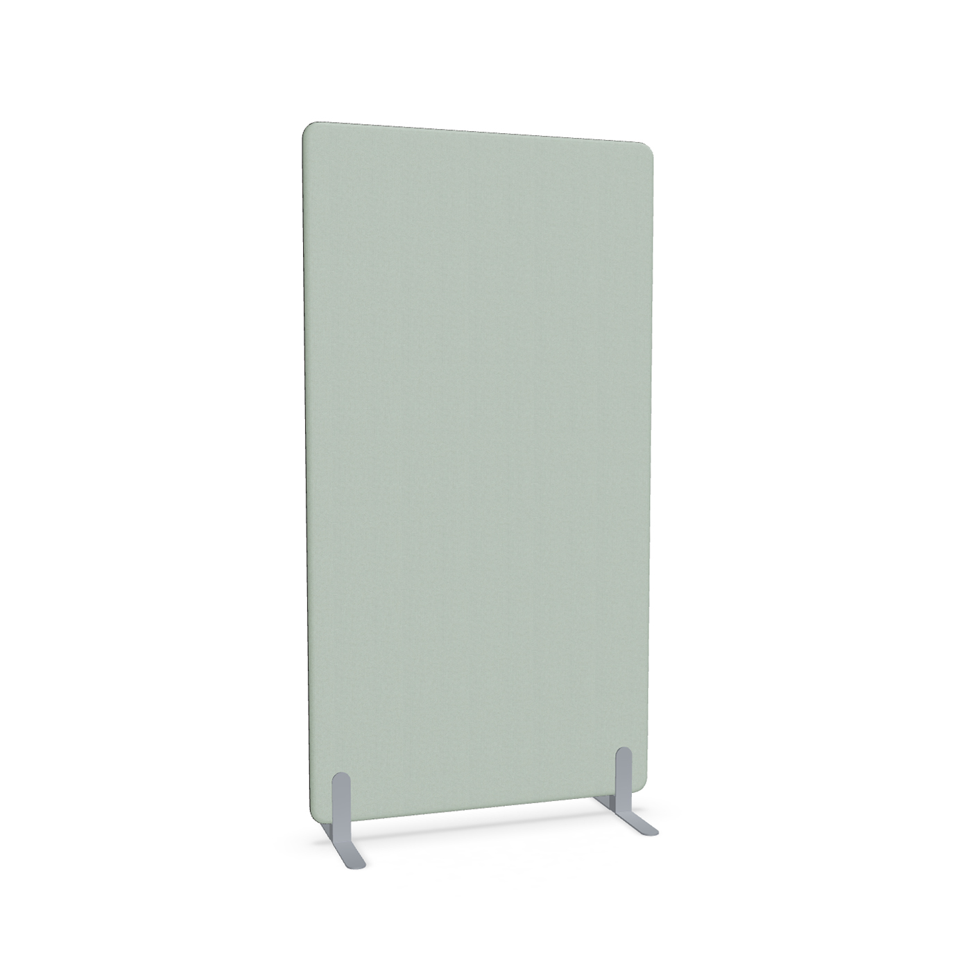 Image of Trennwand Mdd Sonic 100x185 cm, Freistehende Füsse, Grün/Silbergrau, Neu