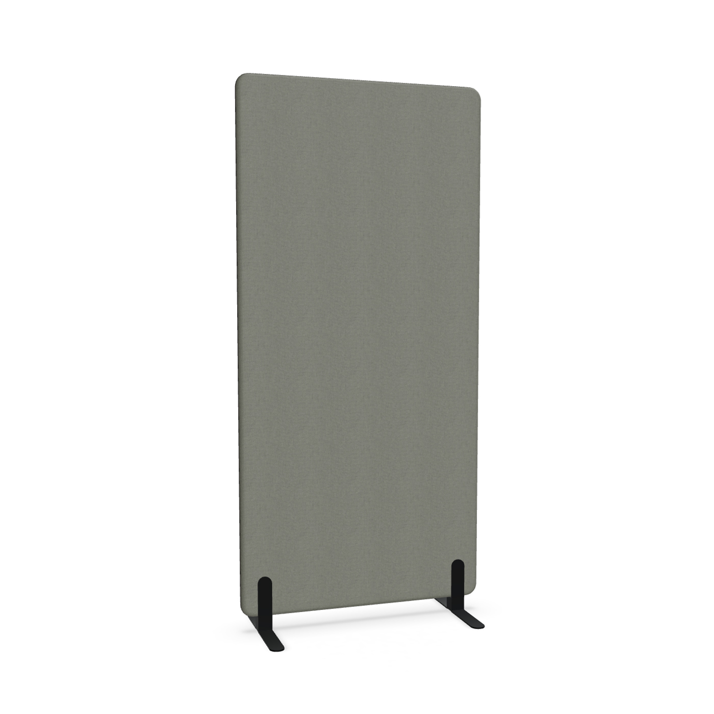 Image of Trennwand Mdd Sonic 90x185 cm, Freistehende Füsse, Anthrazit/Schwarz, Neu