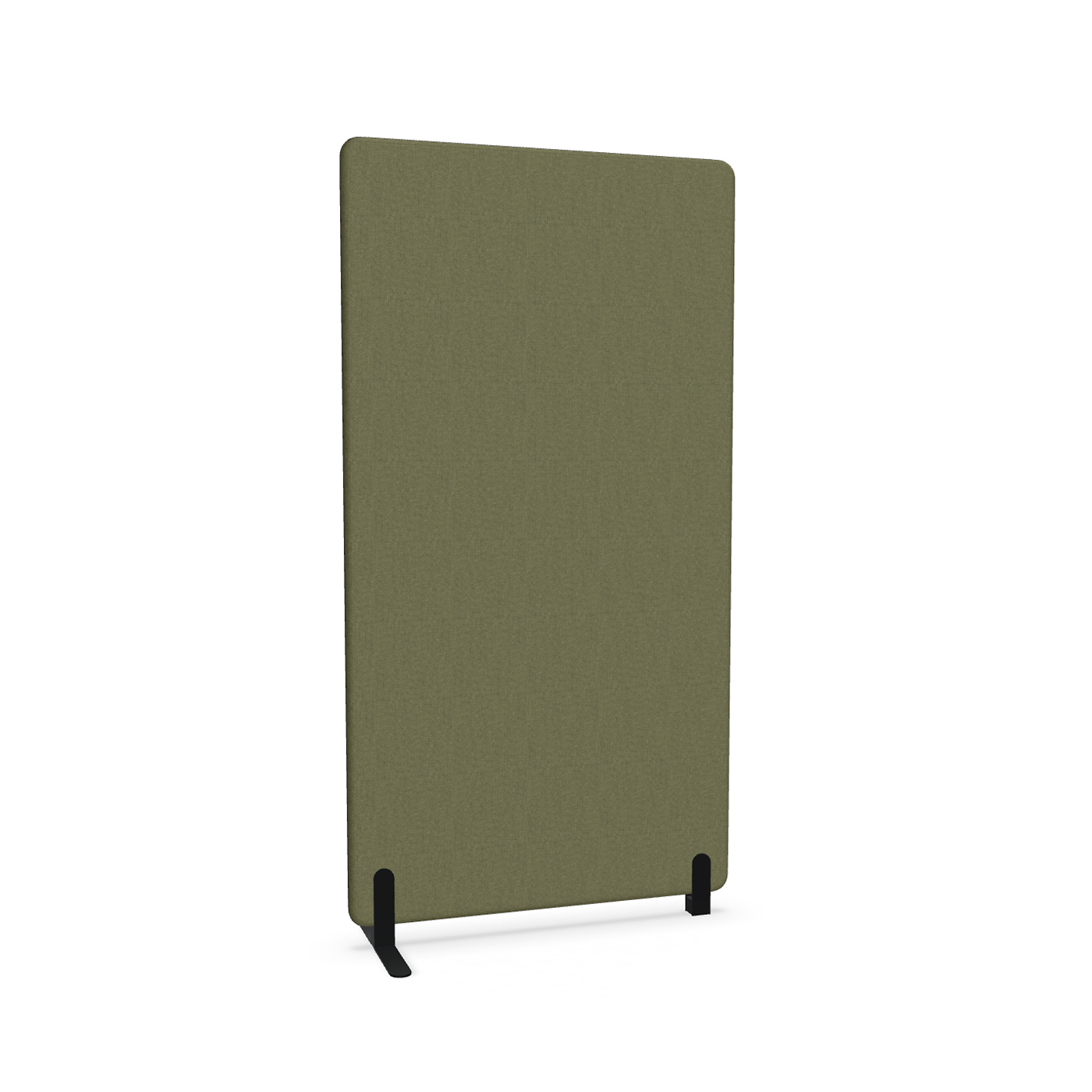 Image of Trennwand Mdd Sonic 100x185 cm, Freistehender Fuss und Distanzfuss, Olivgrün/Schwarz, Neu