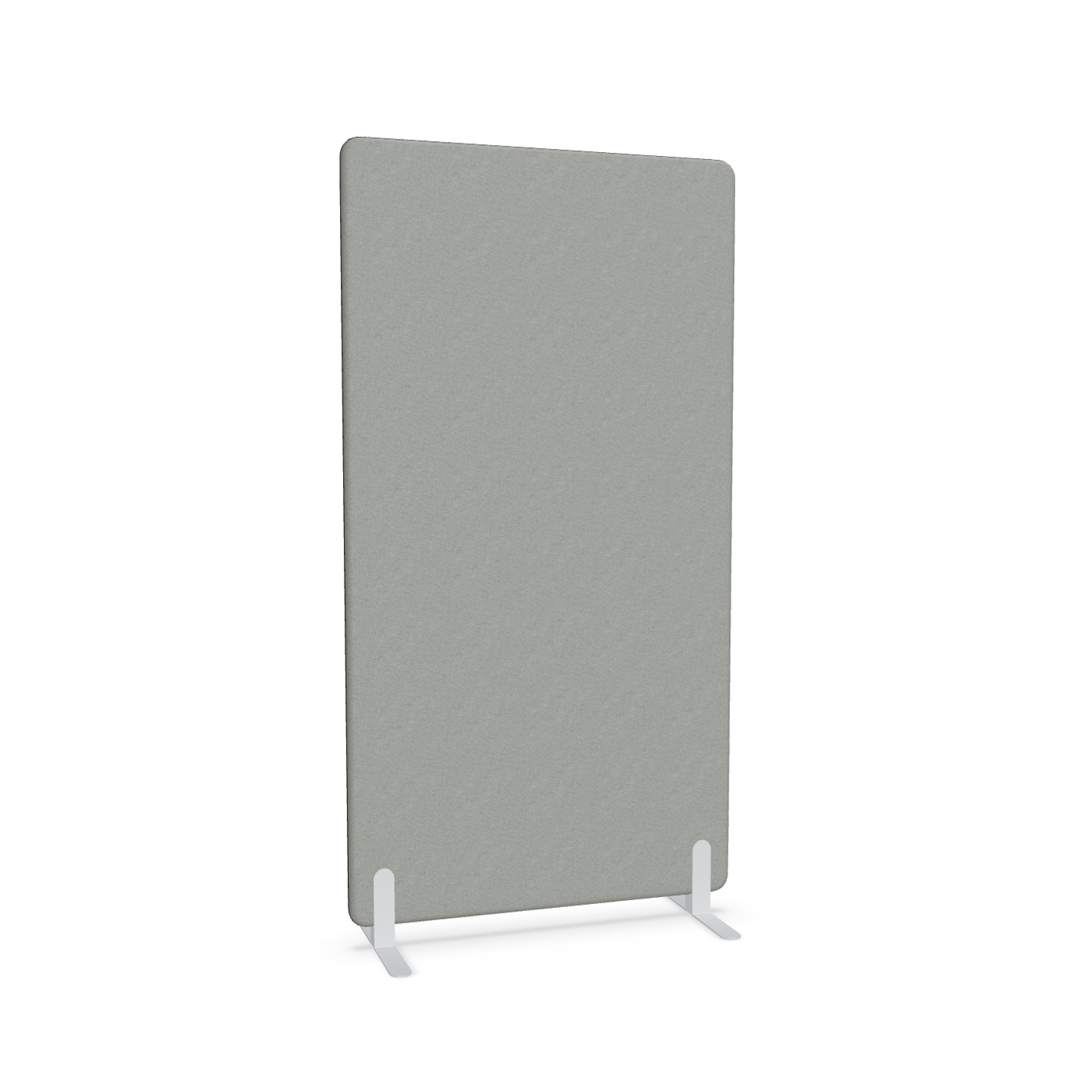 Image of Trennwand Mdd Sonic 100x185 cm, Freistehende Füsse, Grau/Weiss, Neu