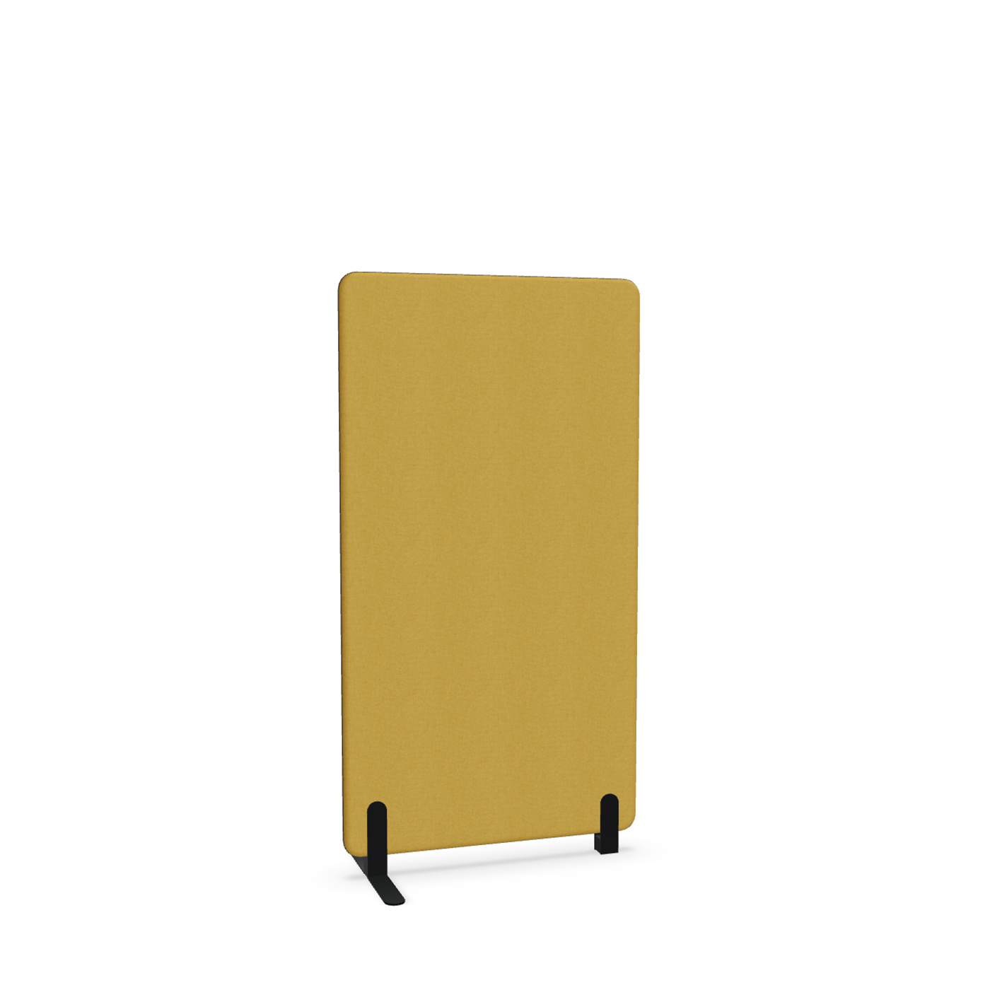Image of Trennwand Mdd Sonic 80x145 cm, Freistehender Fuss und Distanzfuss, Gelb/Schwarz, Neu