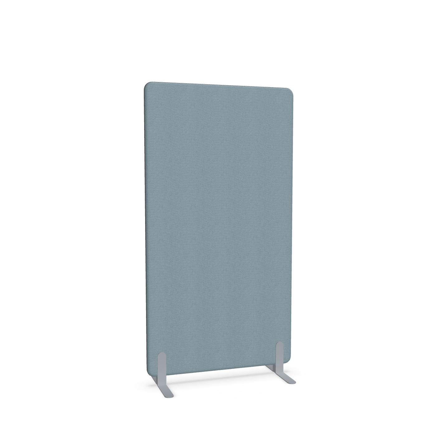 Image of Trennwand Mdd Sonic 90x165 cm, Freistehende Füsse, Blau/Silbergrau, Neu