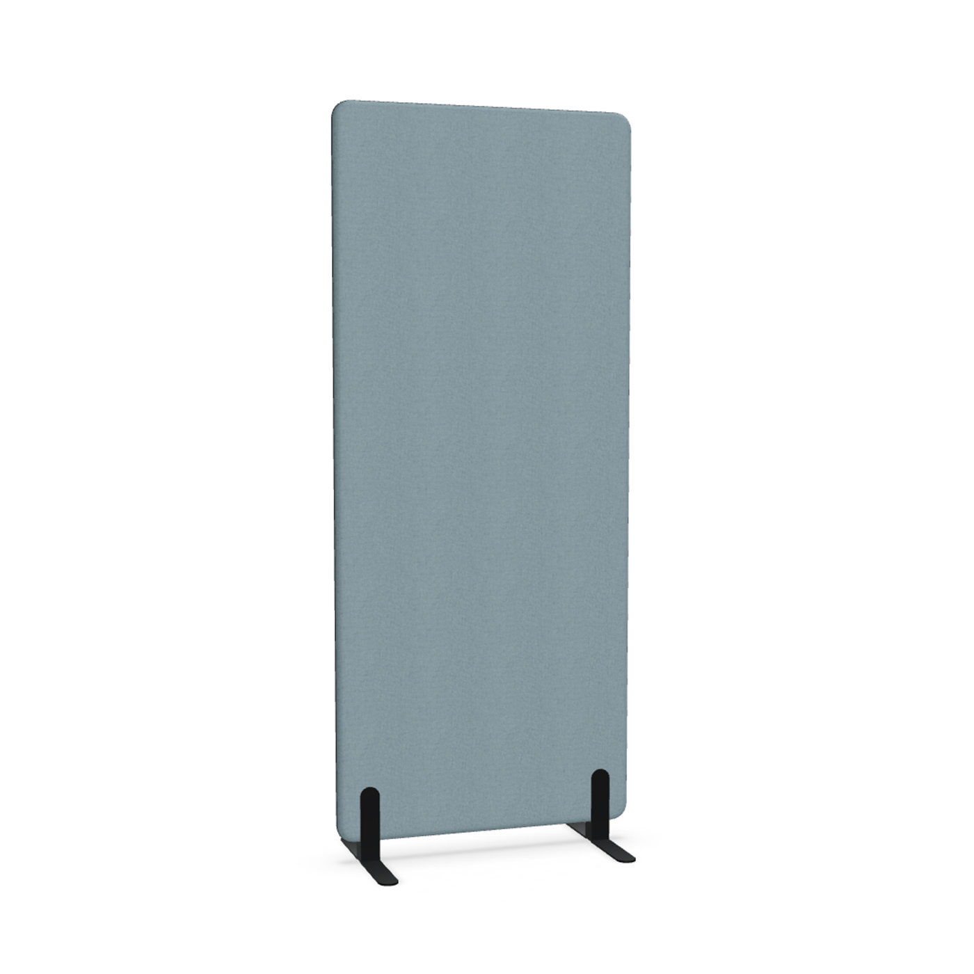Image of Trennwand Mdd Sonic 80x185 cm, Freistehende Füsse, Blau/Schwarz, Neu