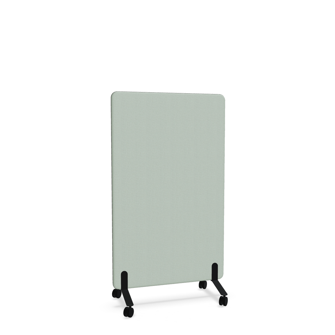 Image of Trennwand Mdd Sonic 90x145 cm, auf Rollen, Grün/Schwarz, Neu